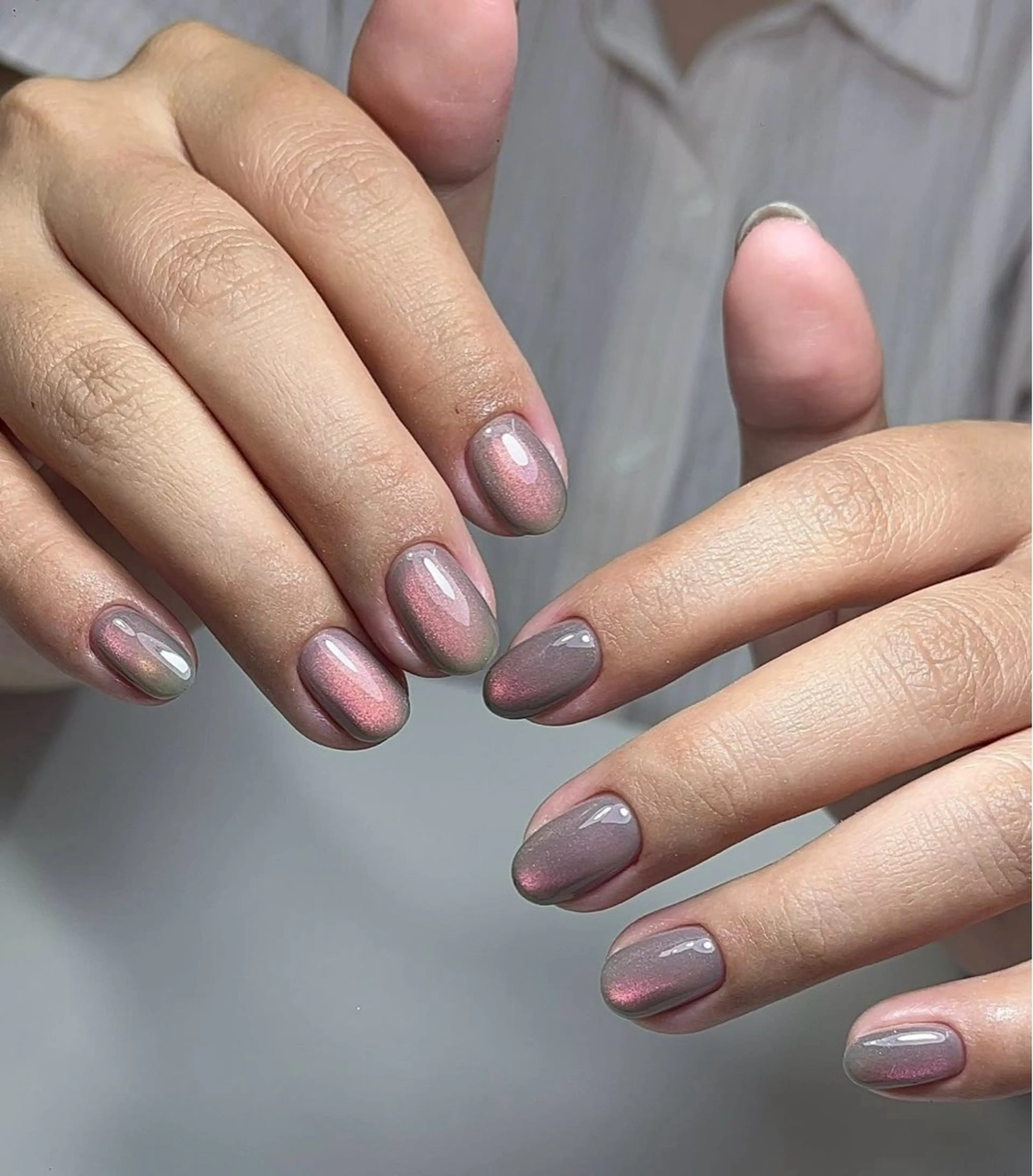 ネイル フレンチネイル 韓国ネイル ロングネイル マグネットネイル ネイルチップ ハンドネイル Lee _nailのネイルデザイン