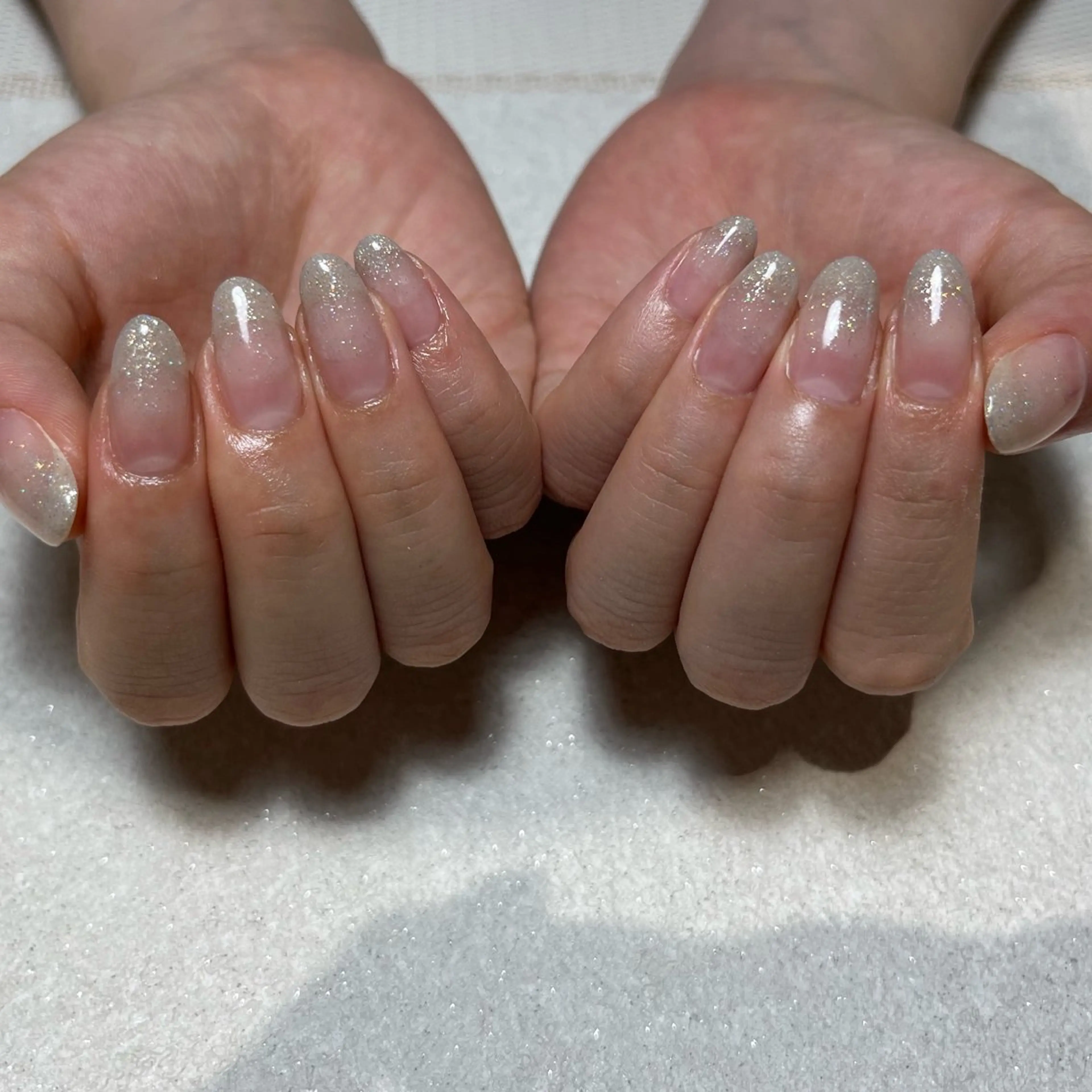 ネイル グラデーション ラメ(グリッター) ラメグラデーション manami プルミエール錦糸町店のネイルデザイン