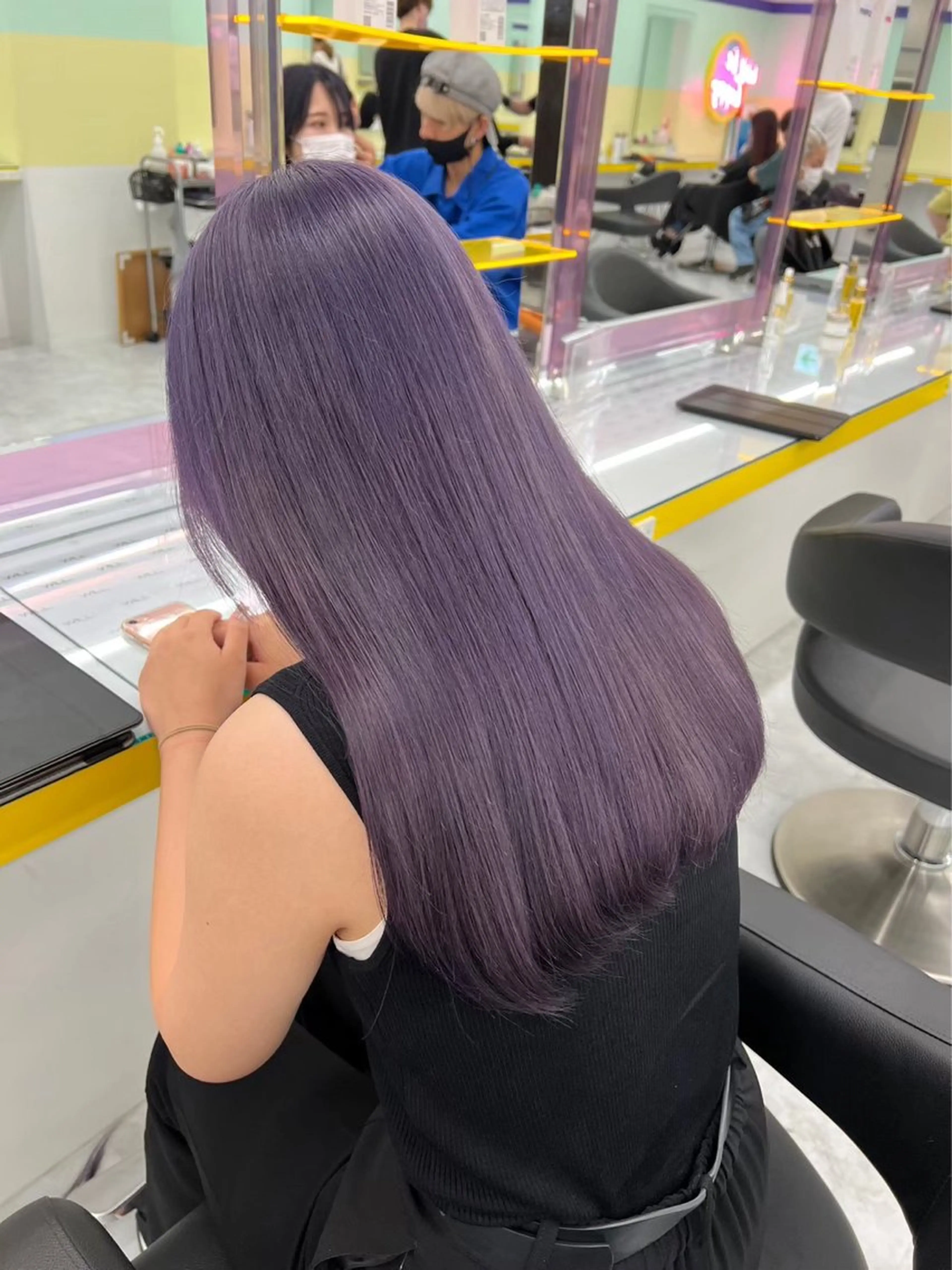 ロング ヘアカラー 大人上品🤍明るめ ベージュ🤍REOのヘアスタイル