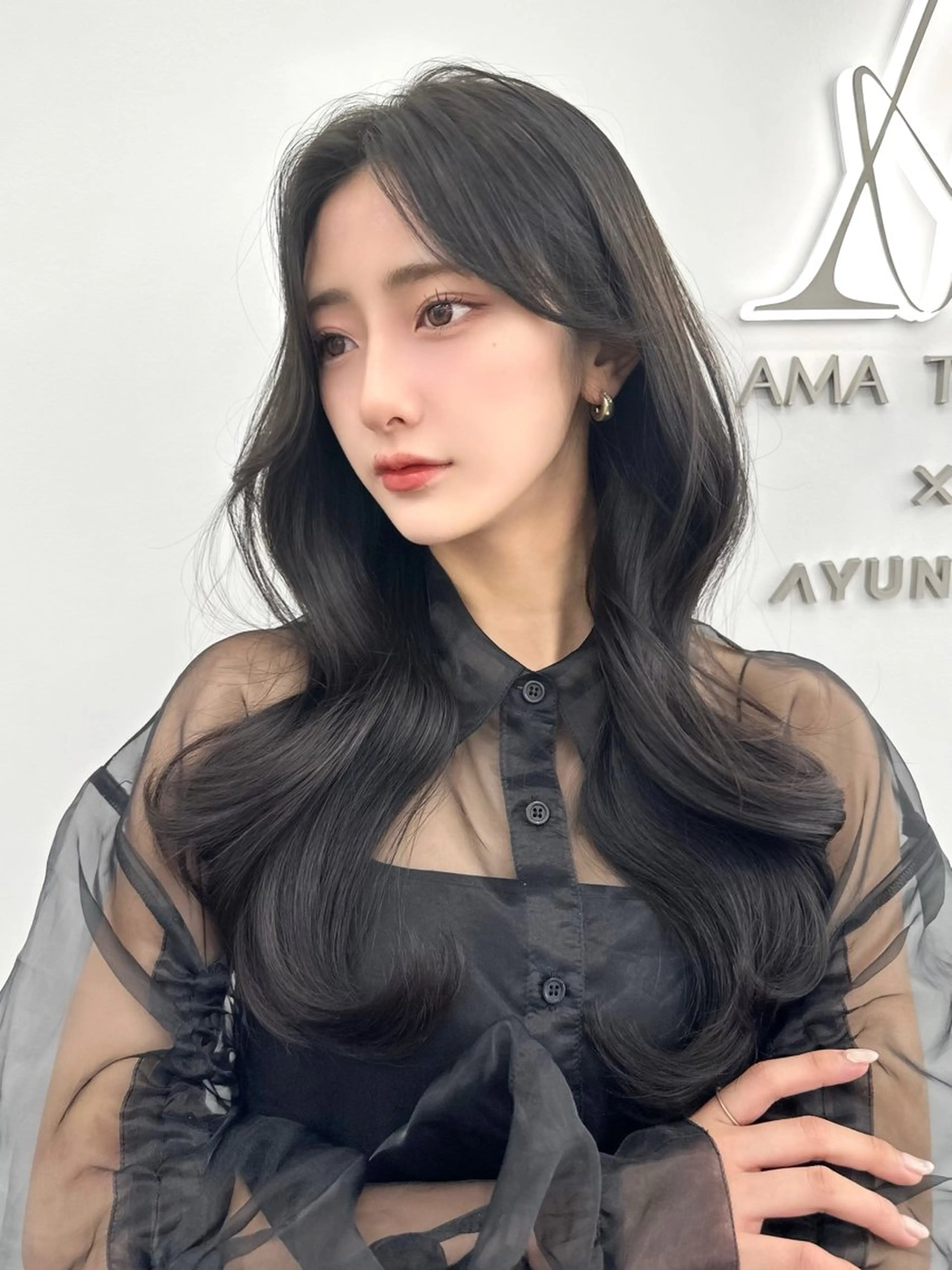 セミロング カラー メンズ メンズ韓国風 透明感カラー 韓国風ヘア レイヤーカット カット ヘアカラー トリートメント ヘッドスパ ヘアセット 前髪顔まわりカット 🌈中村海聖のヘアスタイル