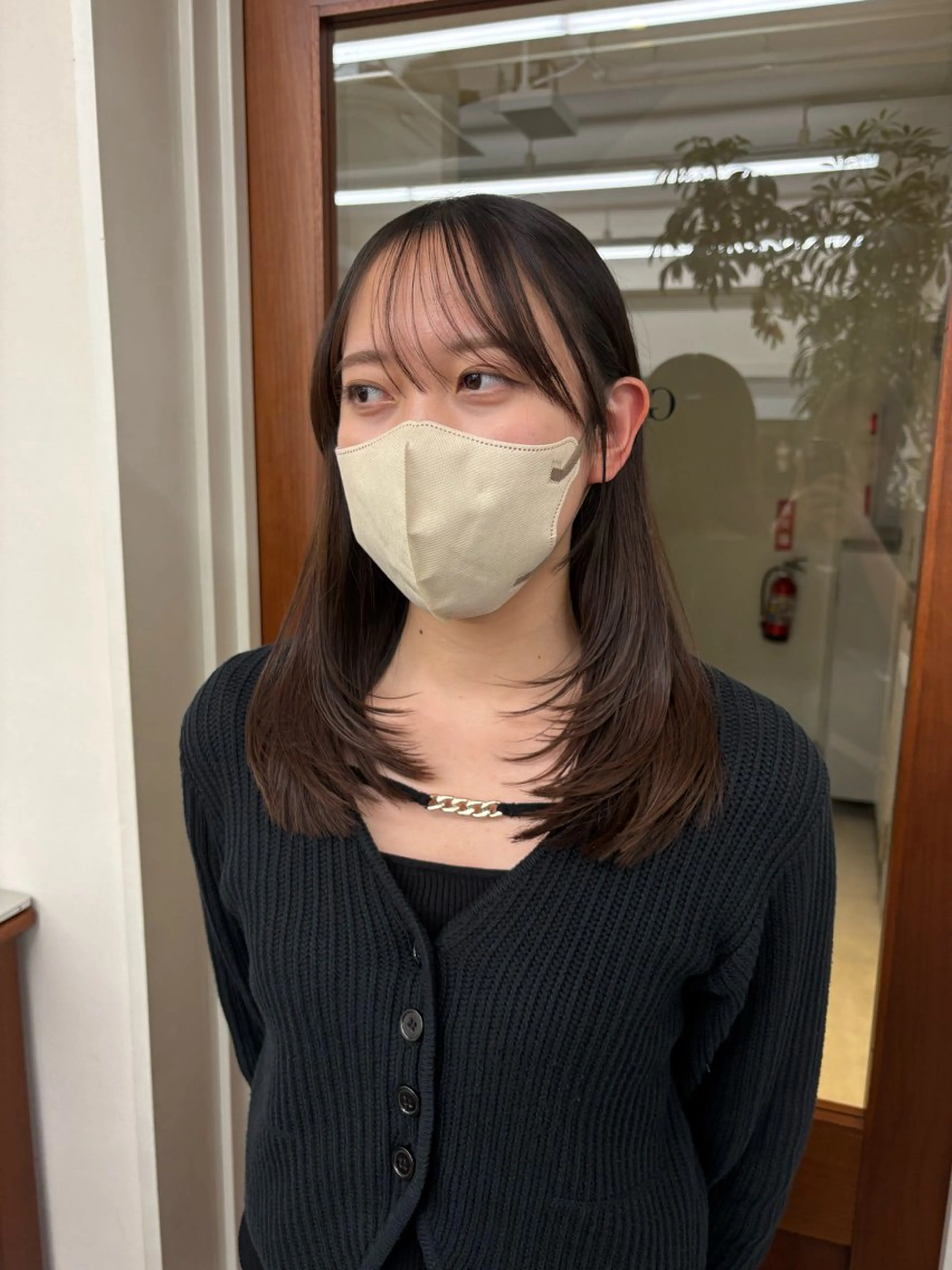 セミロング レイヤー/顔周り/ 透明感/ののか💞のヘアスタイル