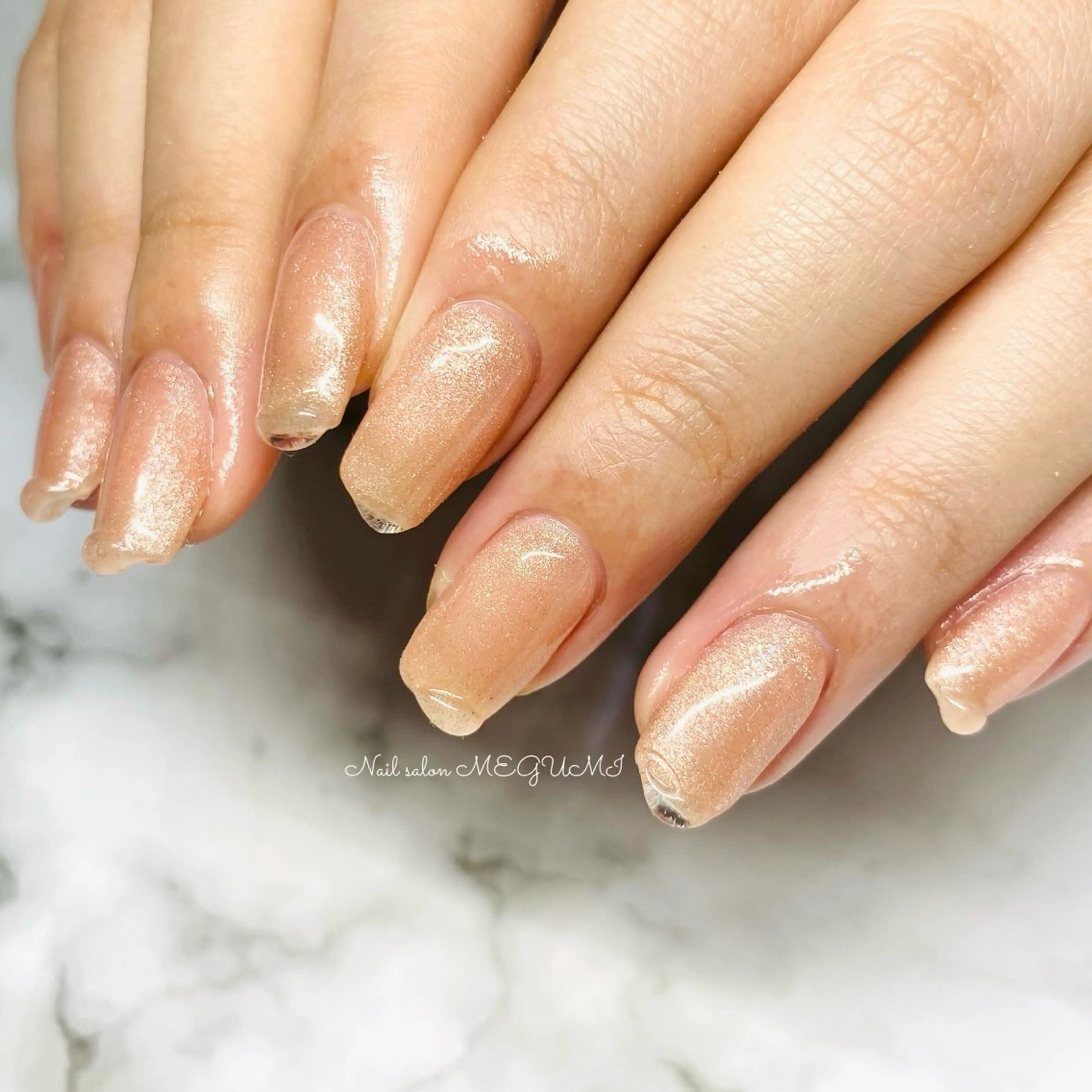 ネイル 持ち込み シンプルネイル Nail salon MEGUMIのネイルデザイン