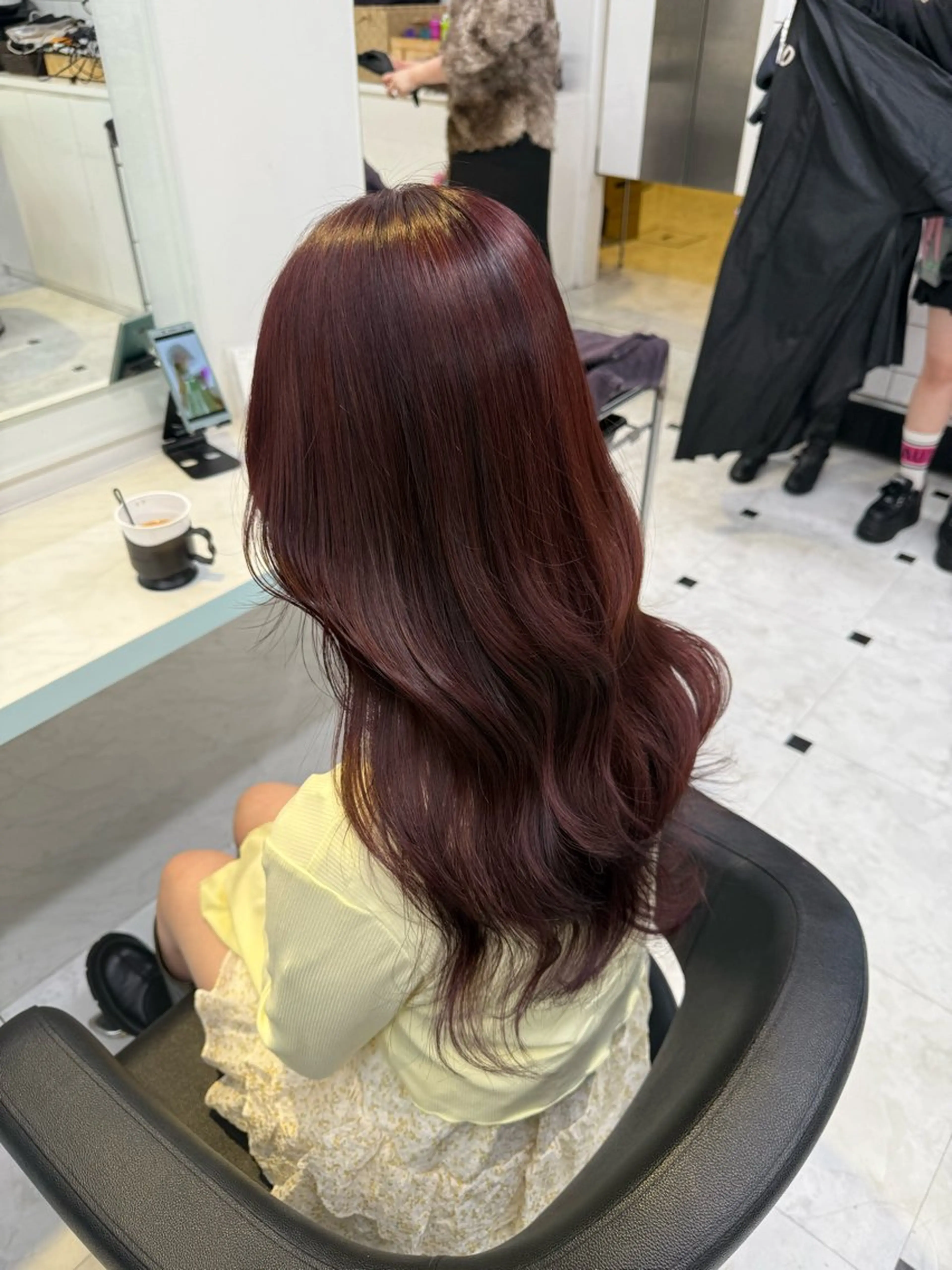 カラー ヘアカラー トリートメント ヘッドスパ ヘアセット 🍒♡艶髪暖色カラー saaya♡🍒のヘアスタイル