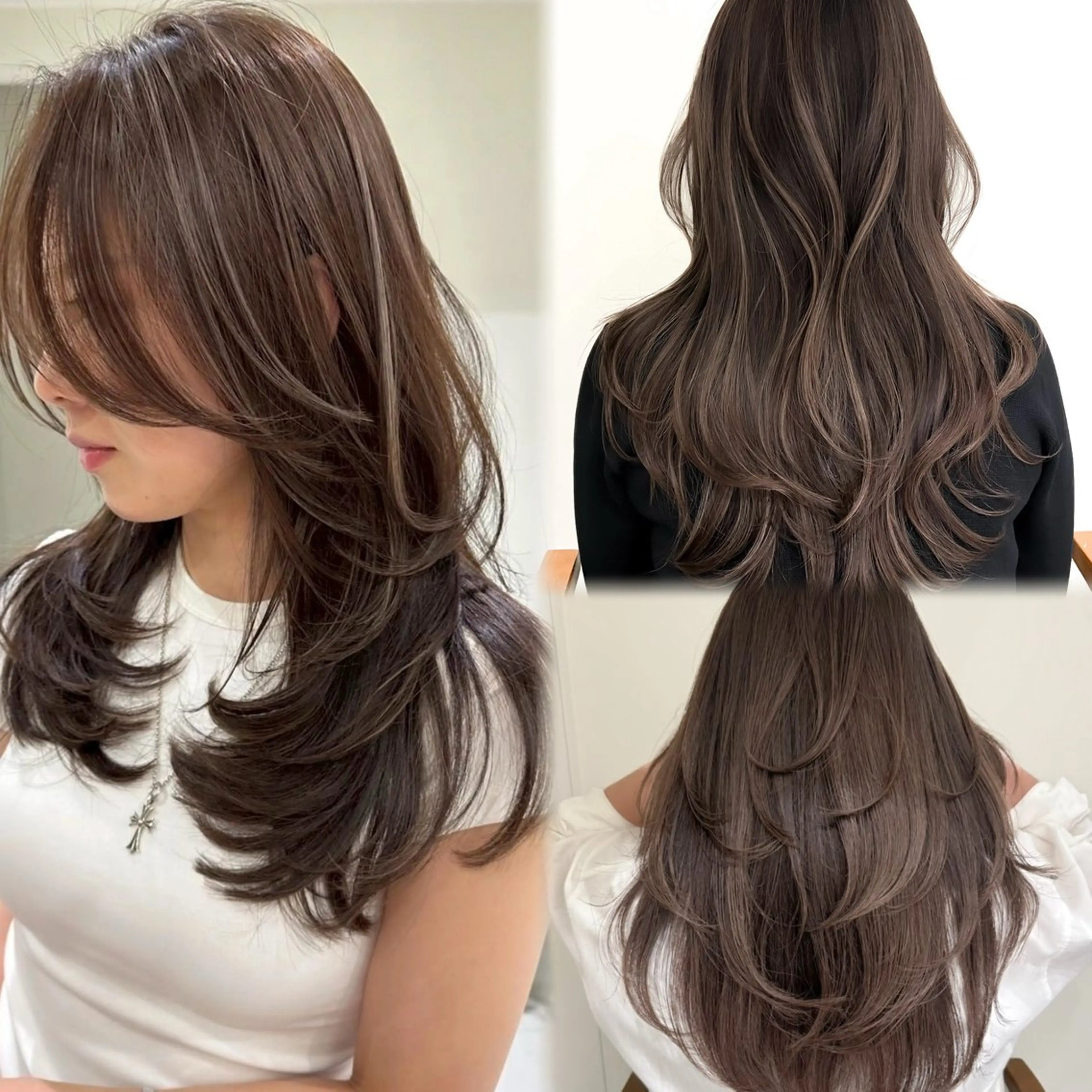セミロング レイヤーカット 川野 直人のヘアスタイル