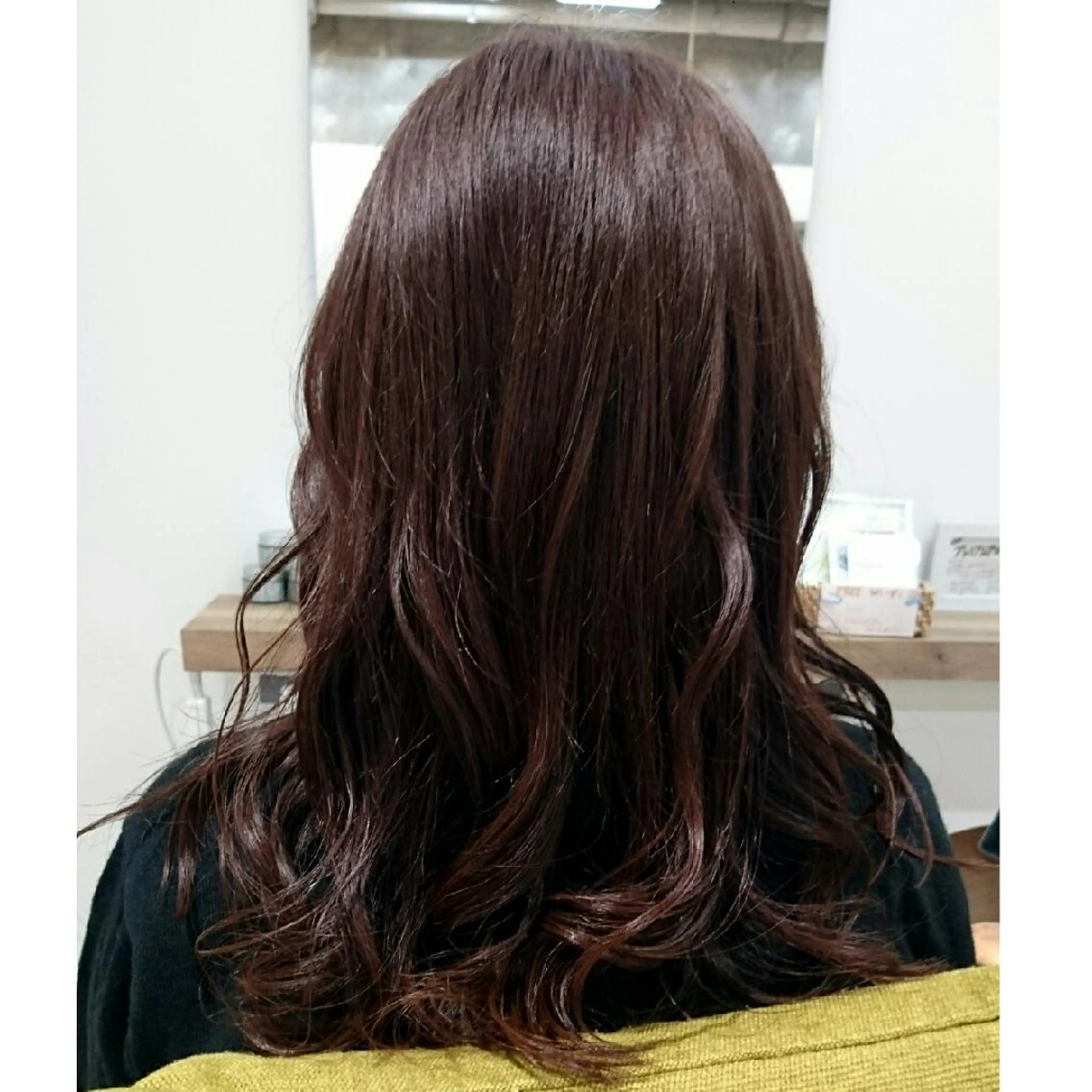 ロング パープルカラー えんどう みほのヘアスタイル