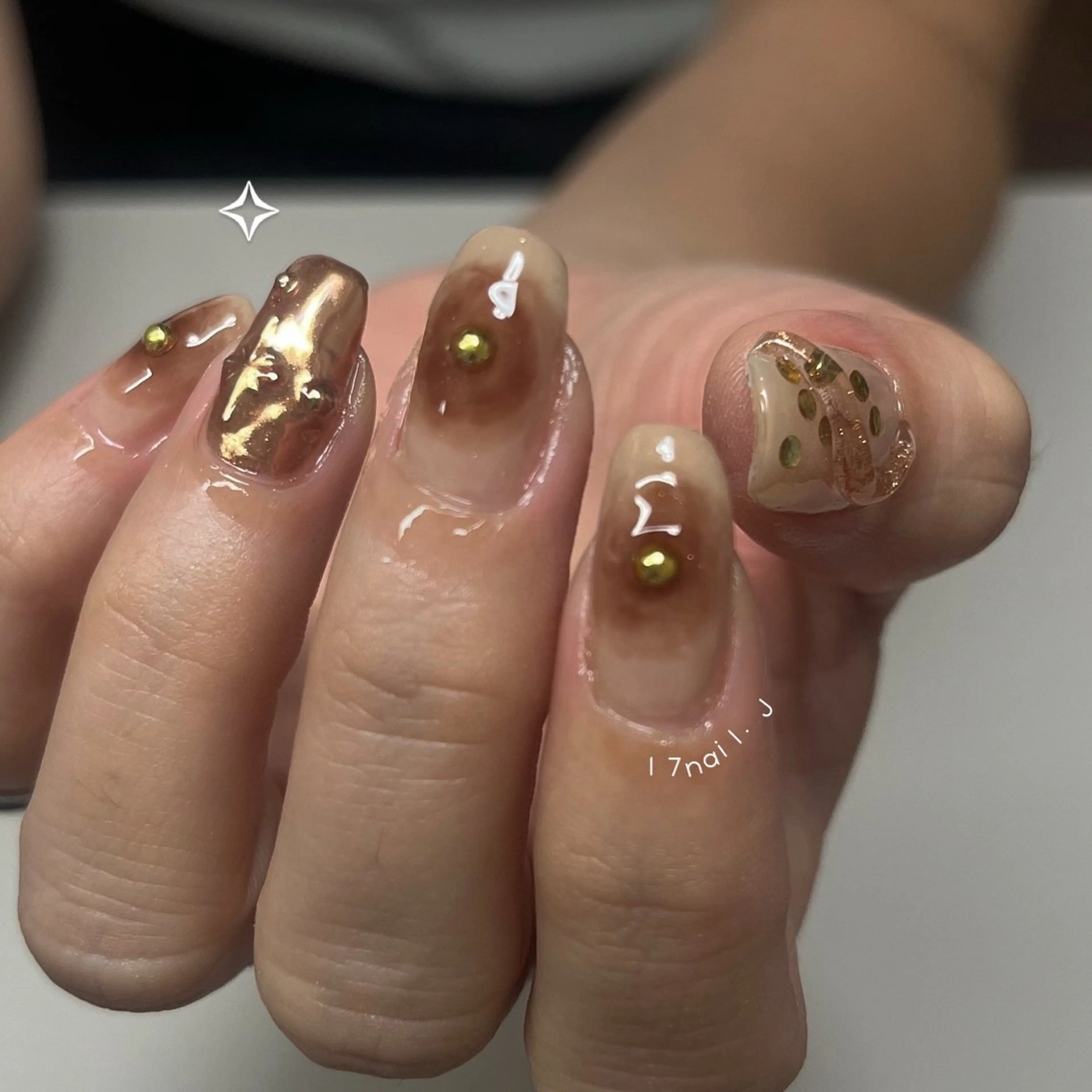 ネイル ハンドネイル 17nail.J ︎︎◝✩junnaのネイルデザイン