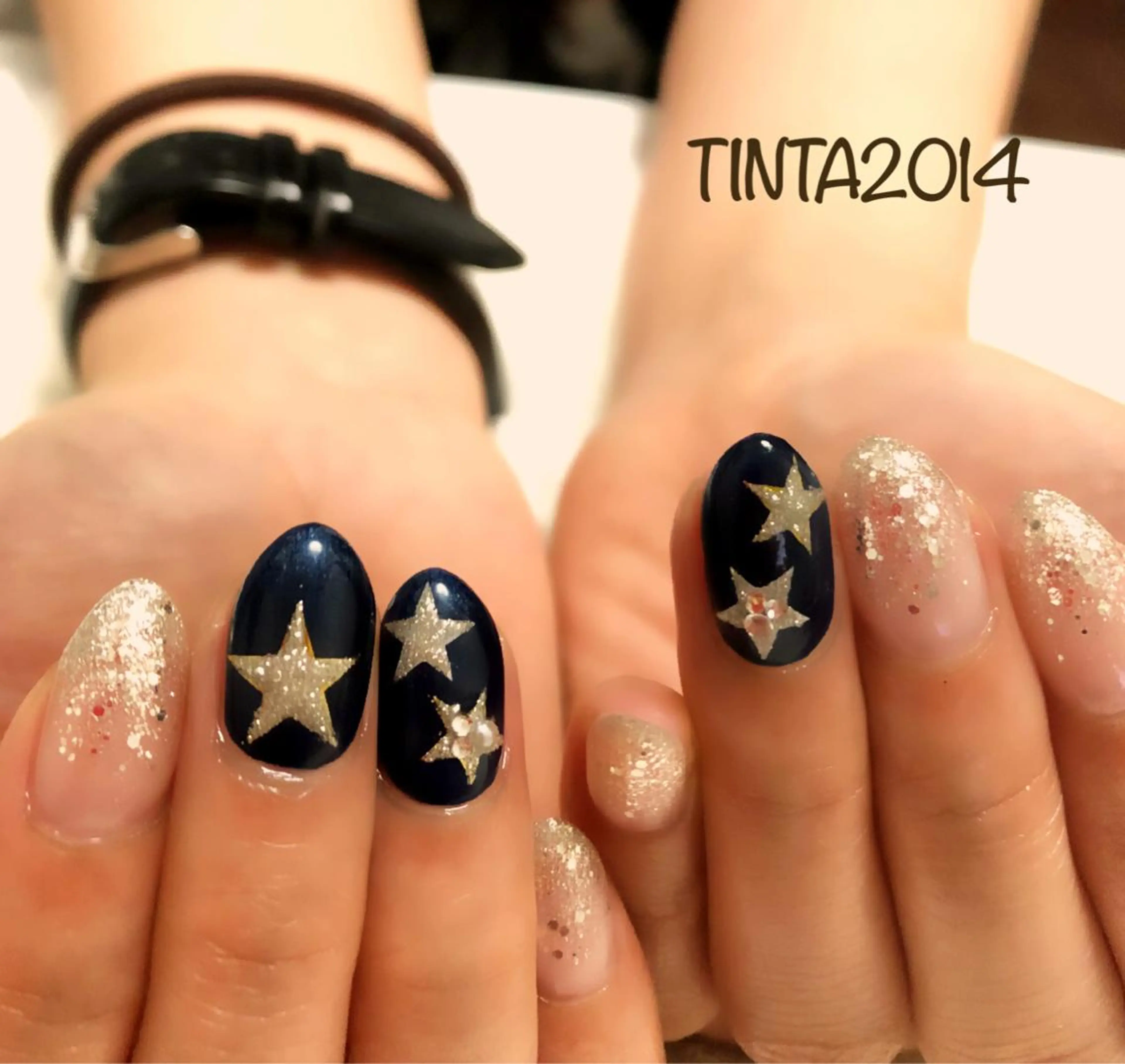 ネイル シルバー ネイルサロン ティンタ所属・馬場 典子のネイルデザイン