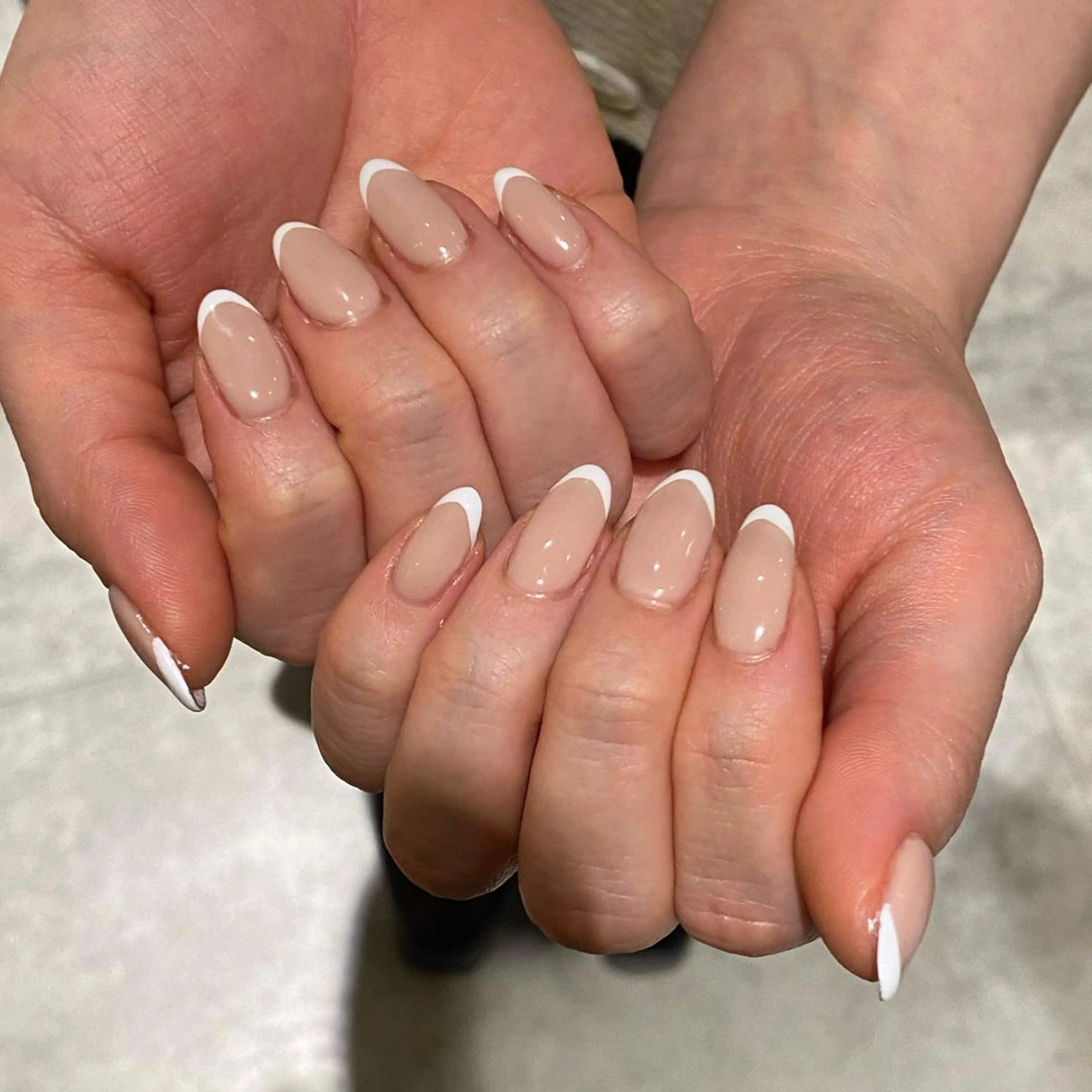 ネイル フレンチネイル シンプルネイル sio.nail&eyebrow salon shimokitazawa2号店所属・nailist mana𖤐´-のネイルデザイン