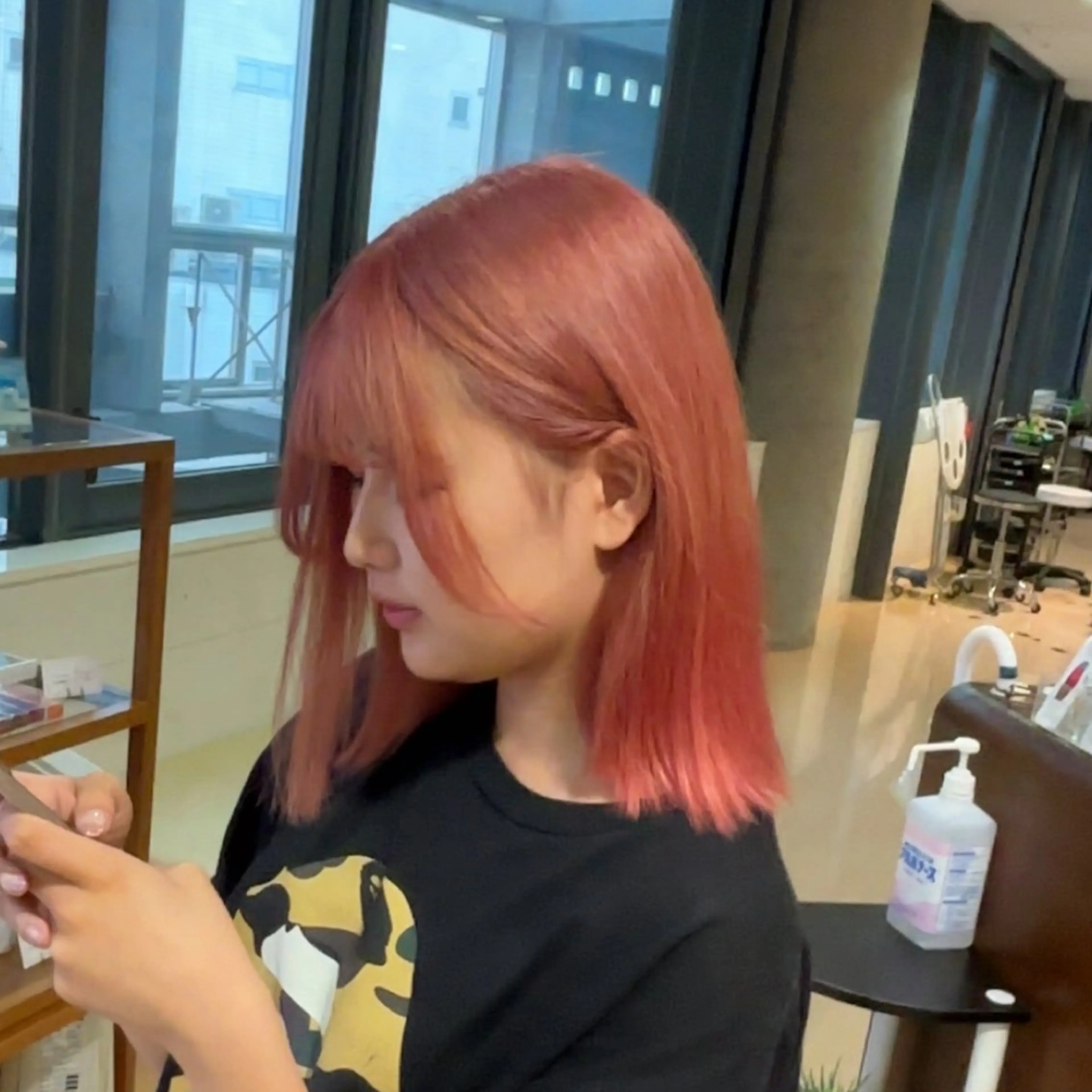 ショート カラー メンズケアパーマ✨️ ケアブリーチカラーのヘアスタイル