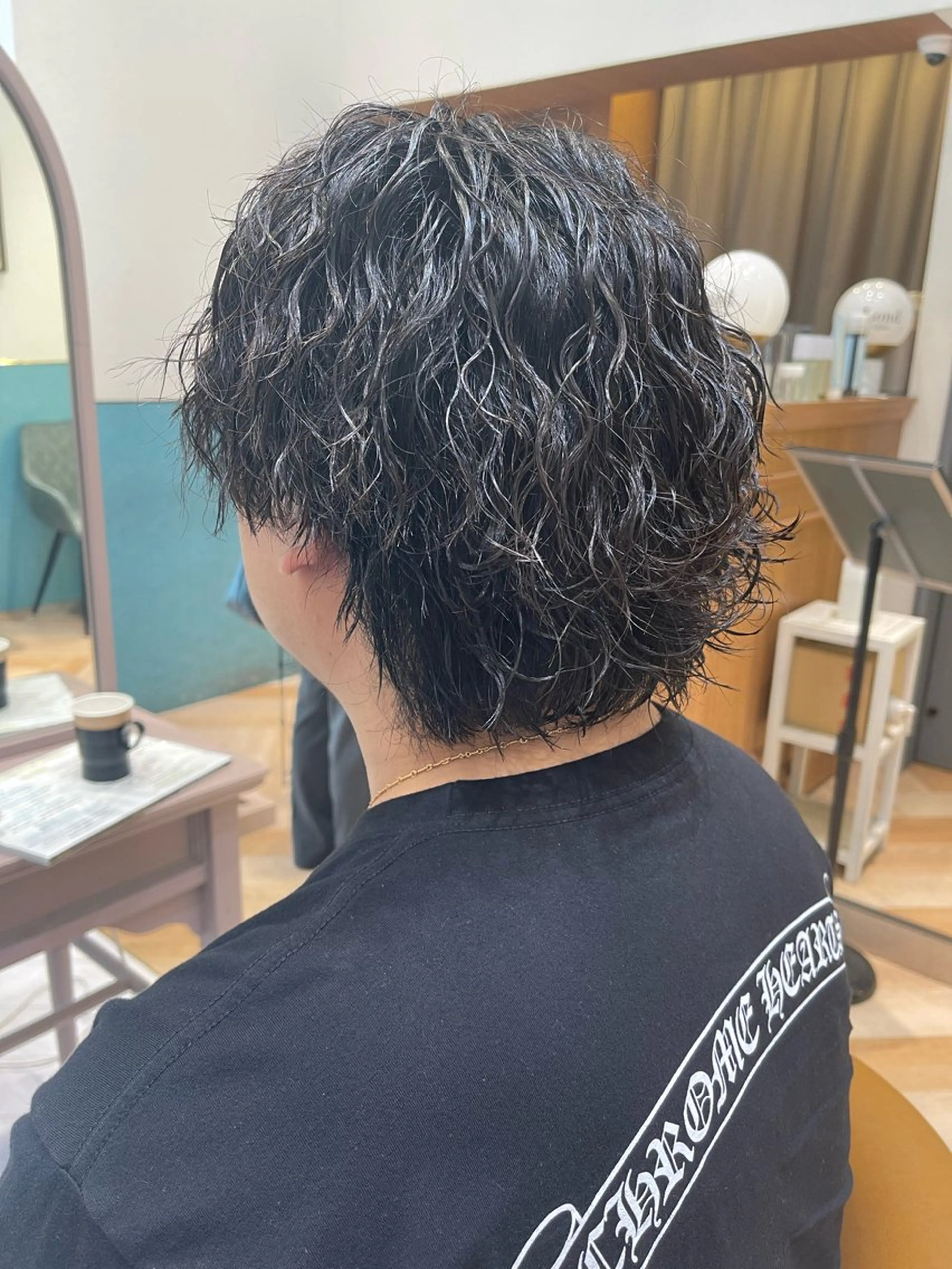 パーマ メンズ カット パーマ 🫧学生人気NO1. としき/立川のヘアスタイル