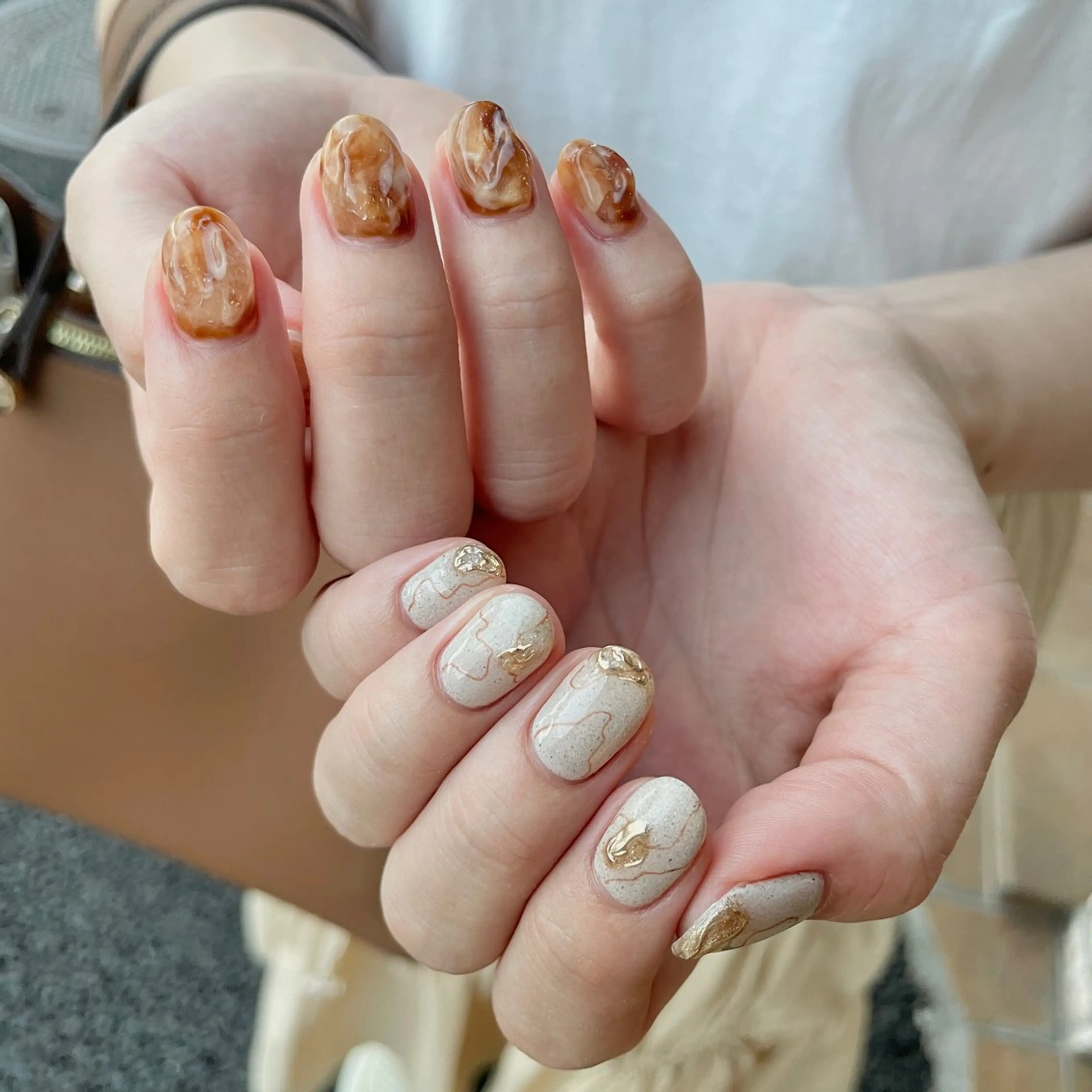 ネイル べっ甲ネイル ニュアンスネイル ハンドネイル acs.n所属・ネイル,耳つぼ 風間すみれのその他イメージ