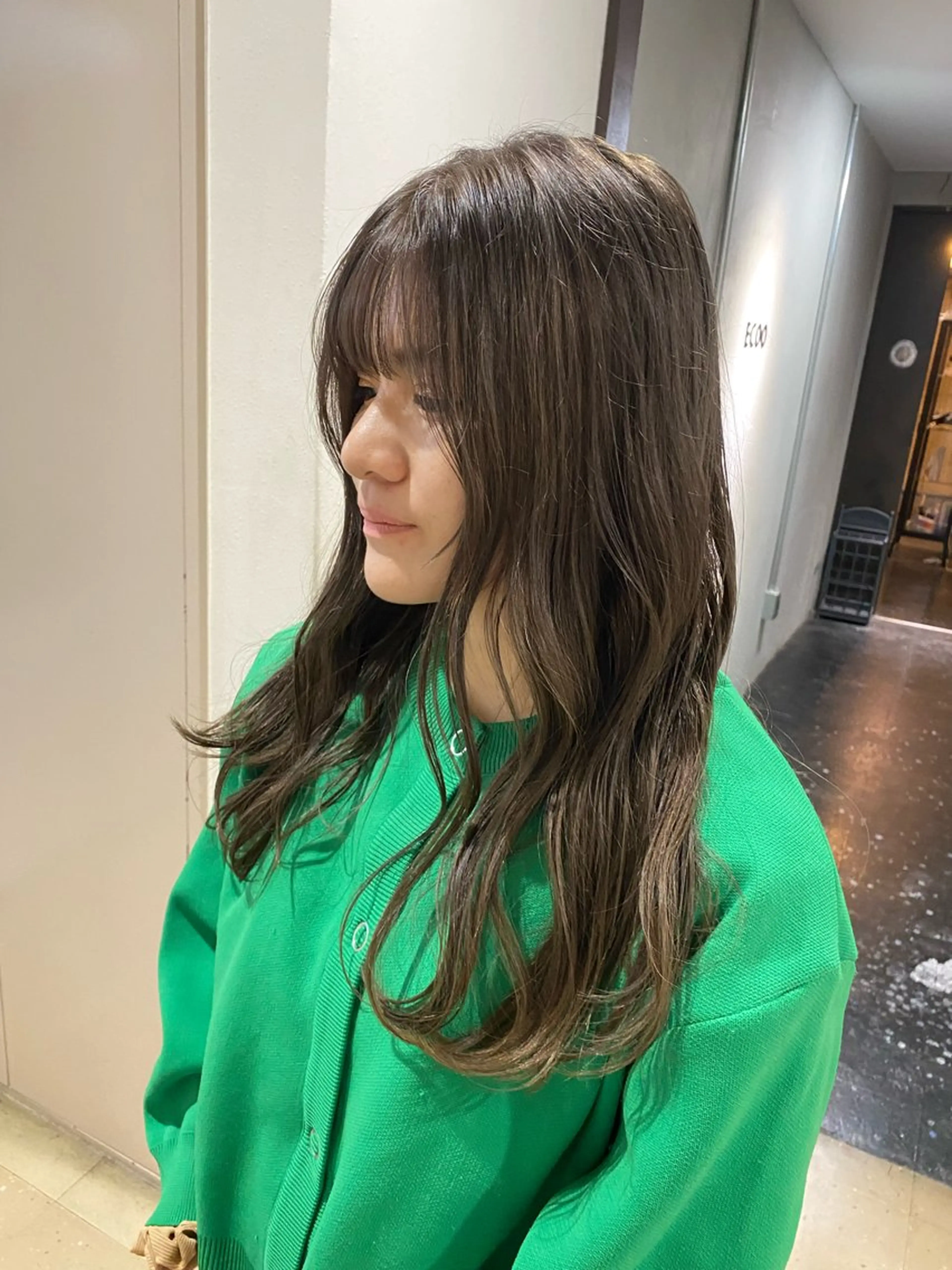 ロング カラー ヘアカラー トリートメント くすみカラー♡ Yuukaのヘアスタイル
