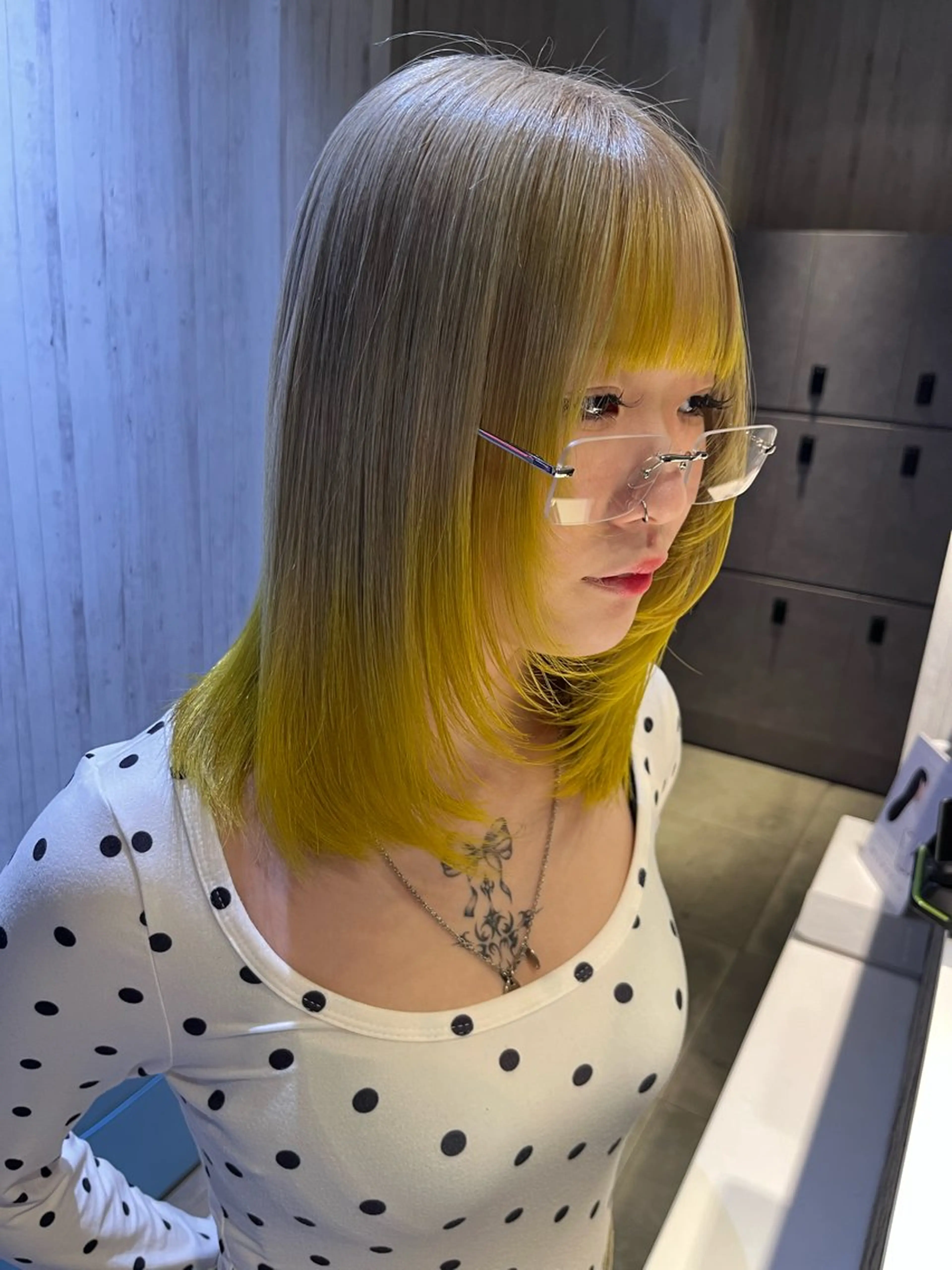 ショート カラー ヘアアレンジ ヘアカラー axy 新宿本店所属・🐾カラーモデル募集 中🐈‍⬛藤川 千誉のヘアスタイル