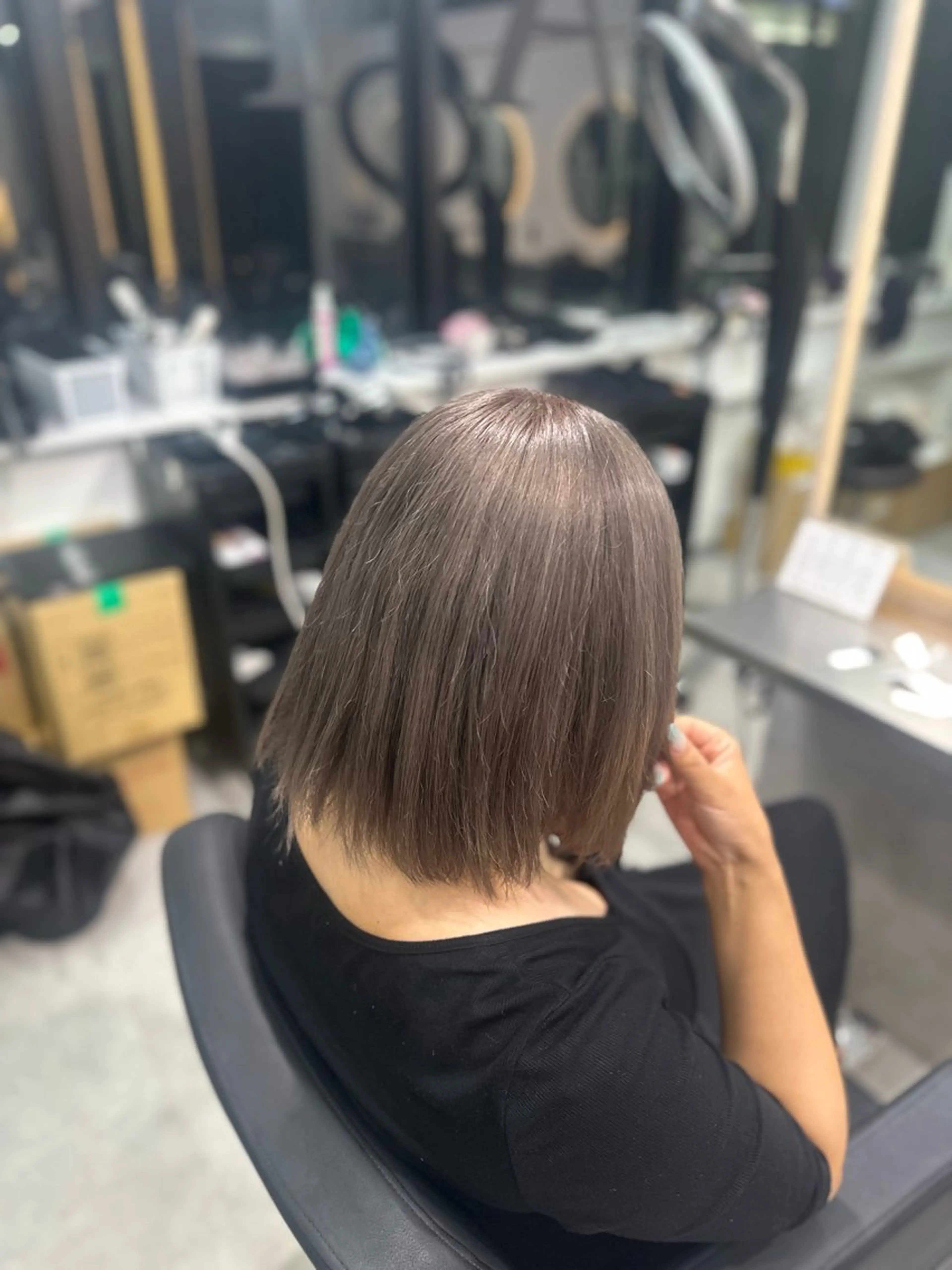 カラー グレージュ 濵﨑 颯七のヘアスタイル