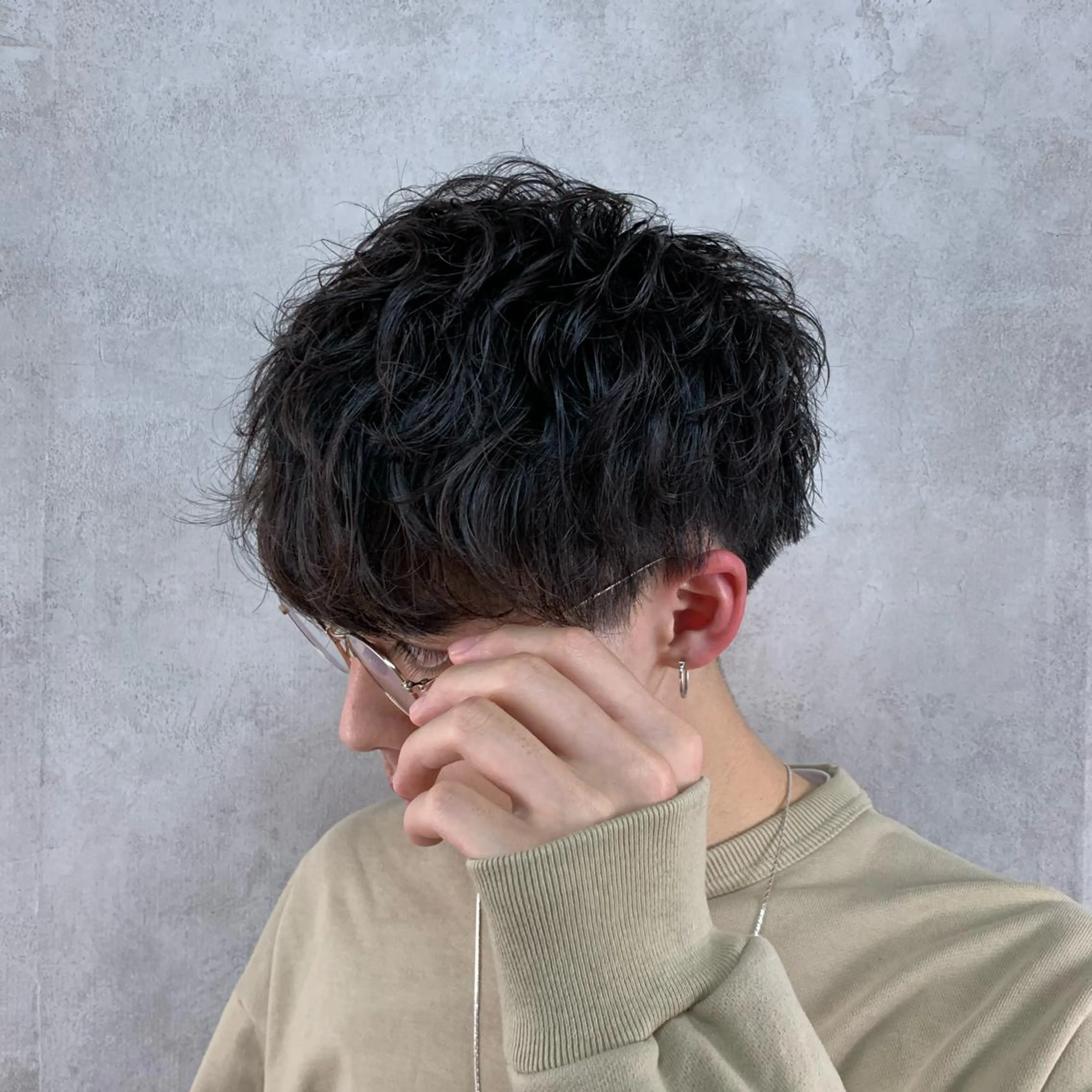 パーマ メンズ メンズパーマ Geniee horie所属・ともや 髪質改善縮毛矯正のヘアスタイル