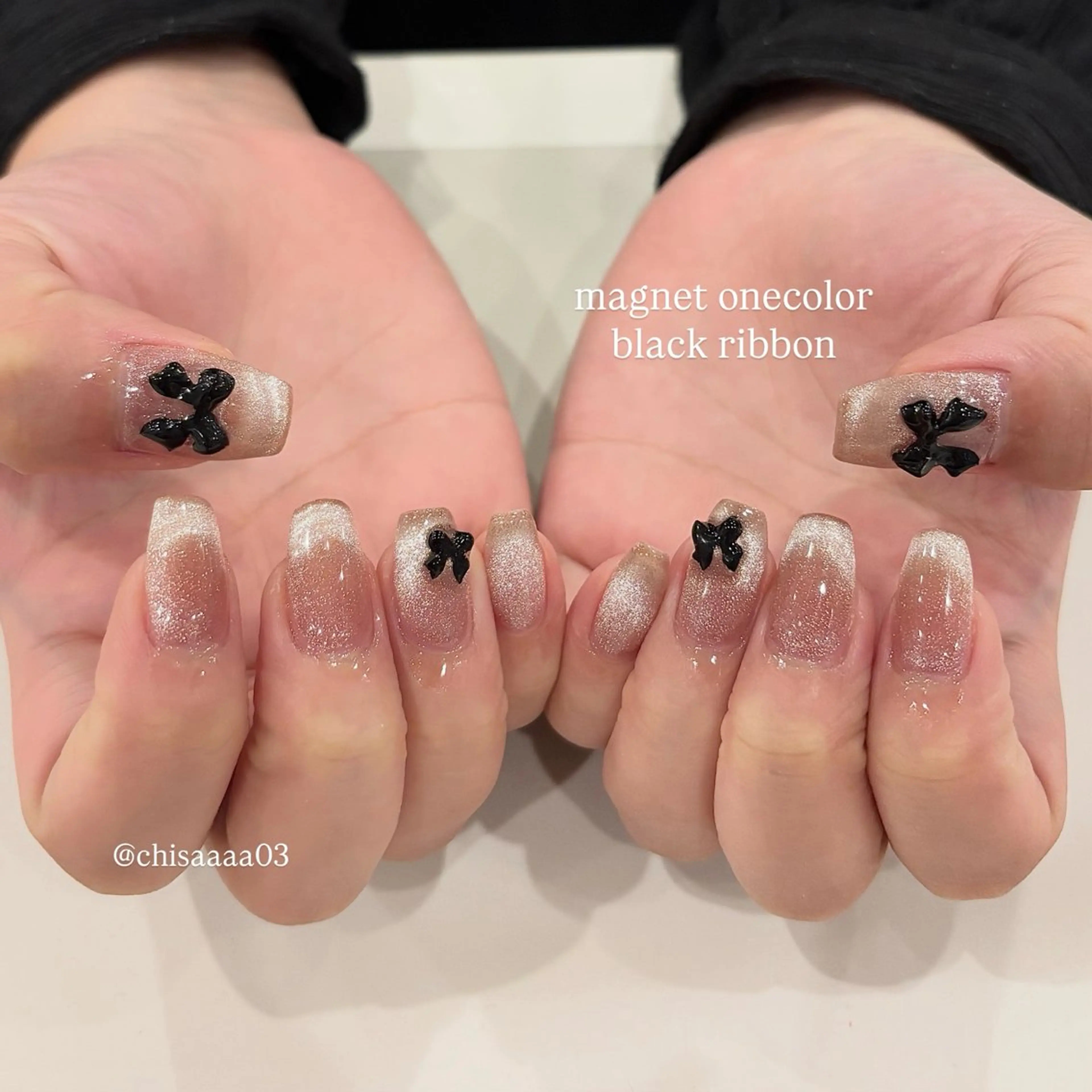 ネイル リボン ハンドネイル millie ainee太田のネイルデザイン