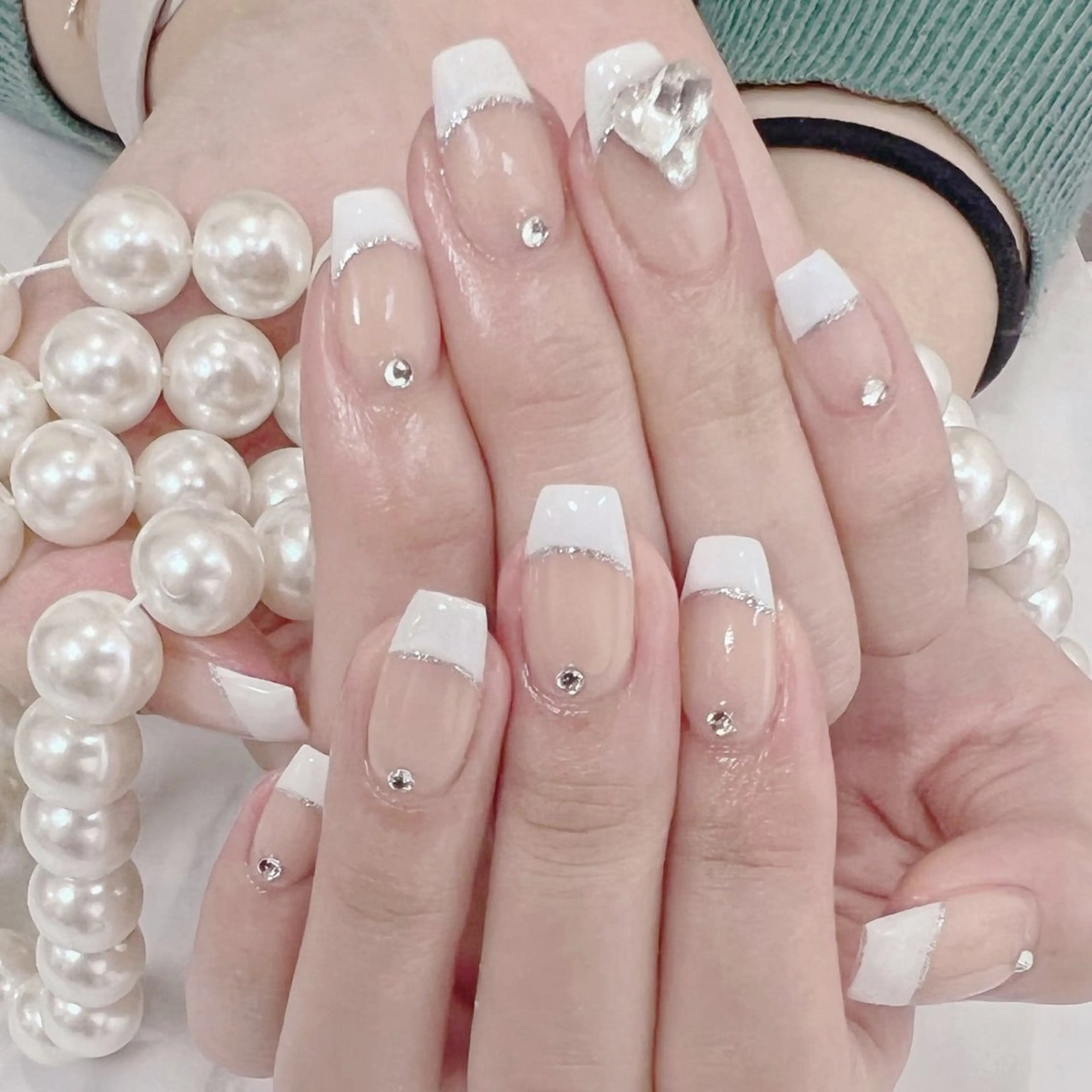 ネイル ハンドネイル オーシャン スカルプネイルサロンのネイルデザイン