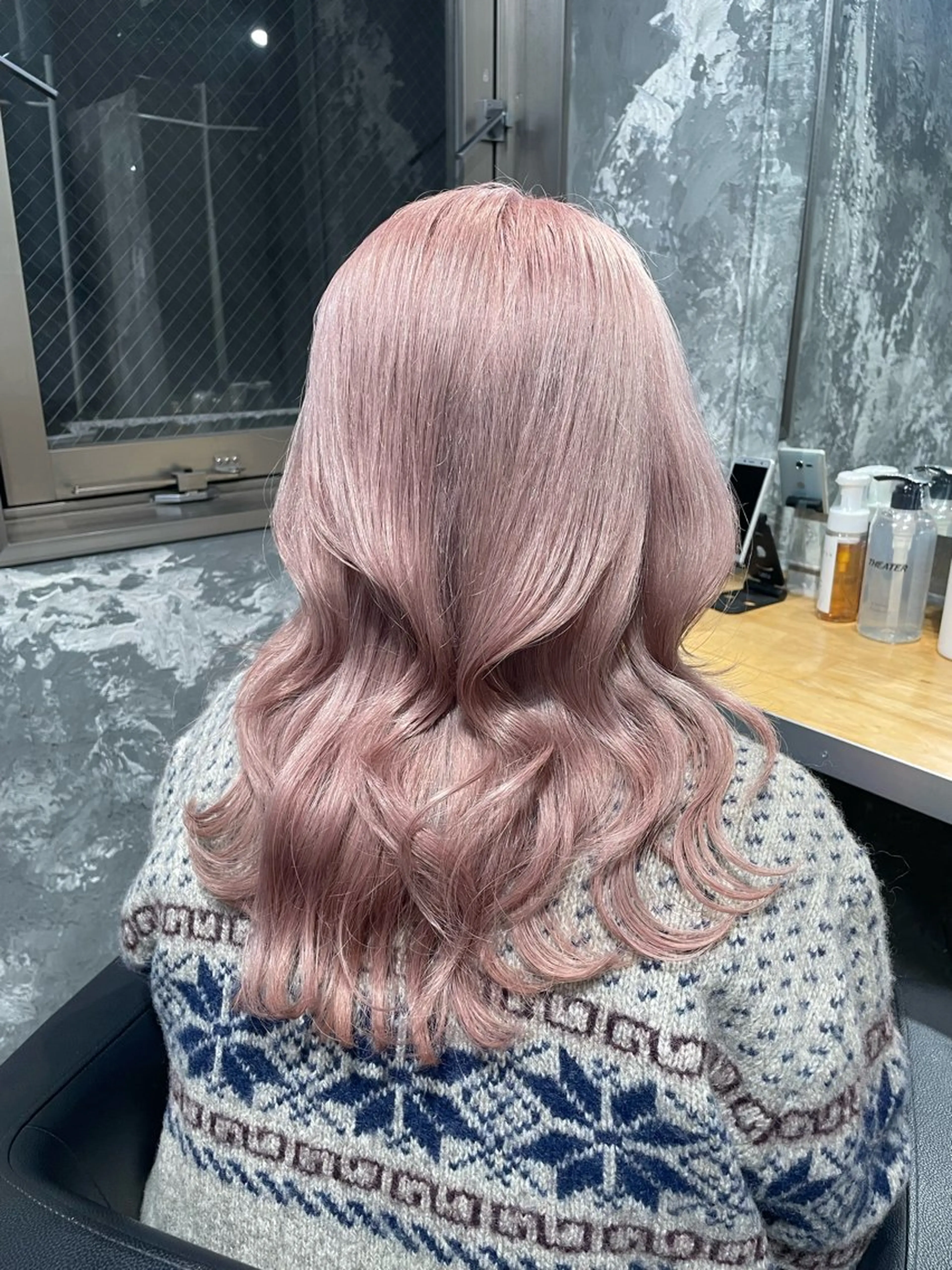 セミロング ヘアカラー トリートメント ハイトーンブロンド 横浜💞ミオのヘアスタイル
