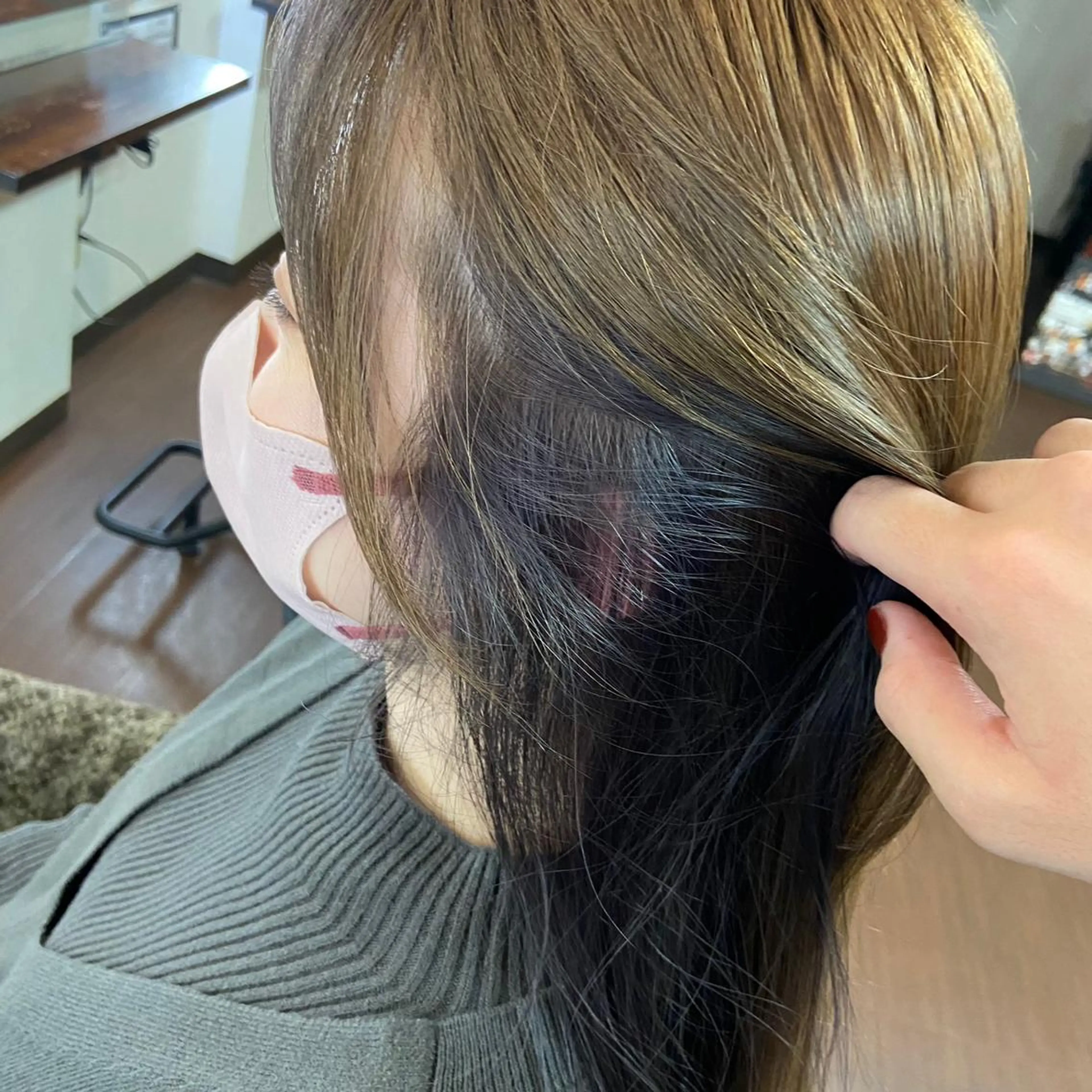 ロング カラー インナーカラー ヘアカラー Glanzhair 🫧‪菊池柊真🫧のヘアスタイル