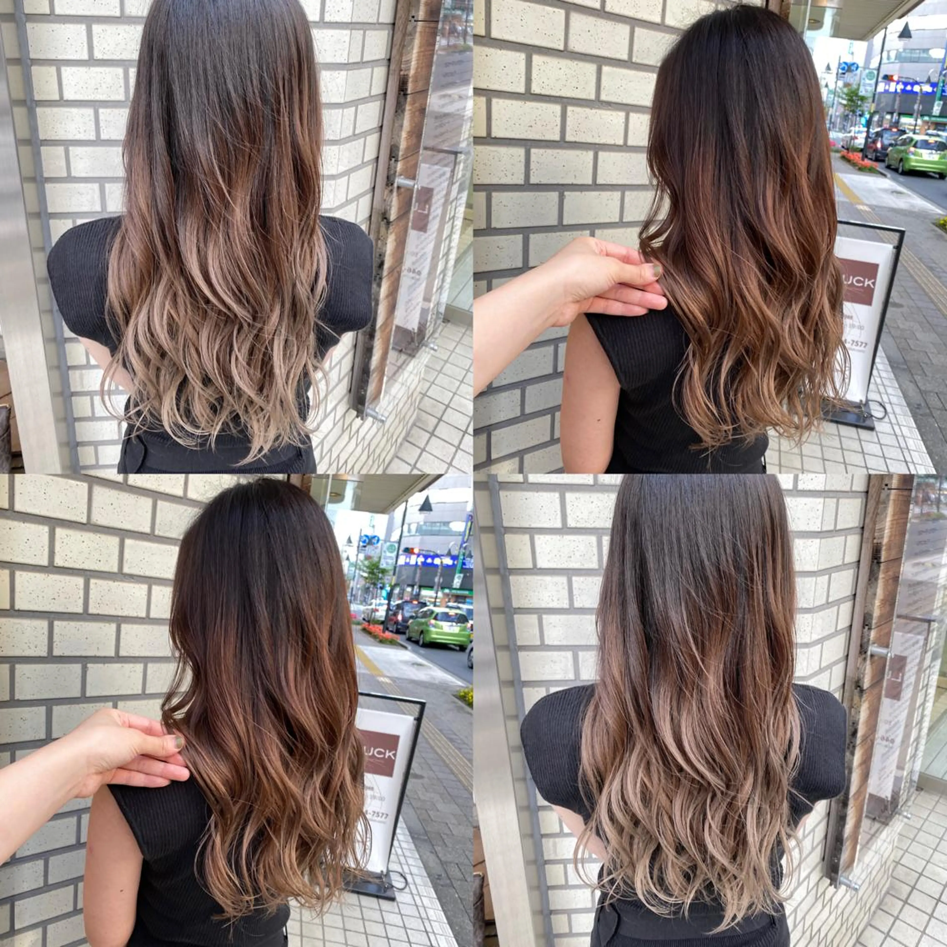 ロング カット ヘアカラー トリートメント 韓国風デザイン 💐MIZUKI💐のヘアスタイル