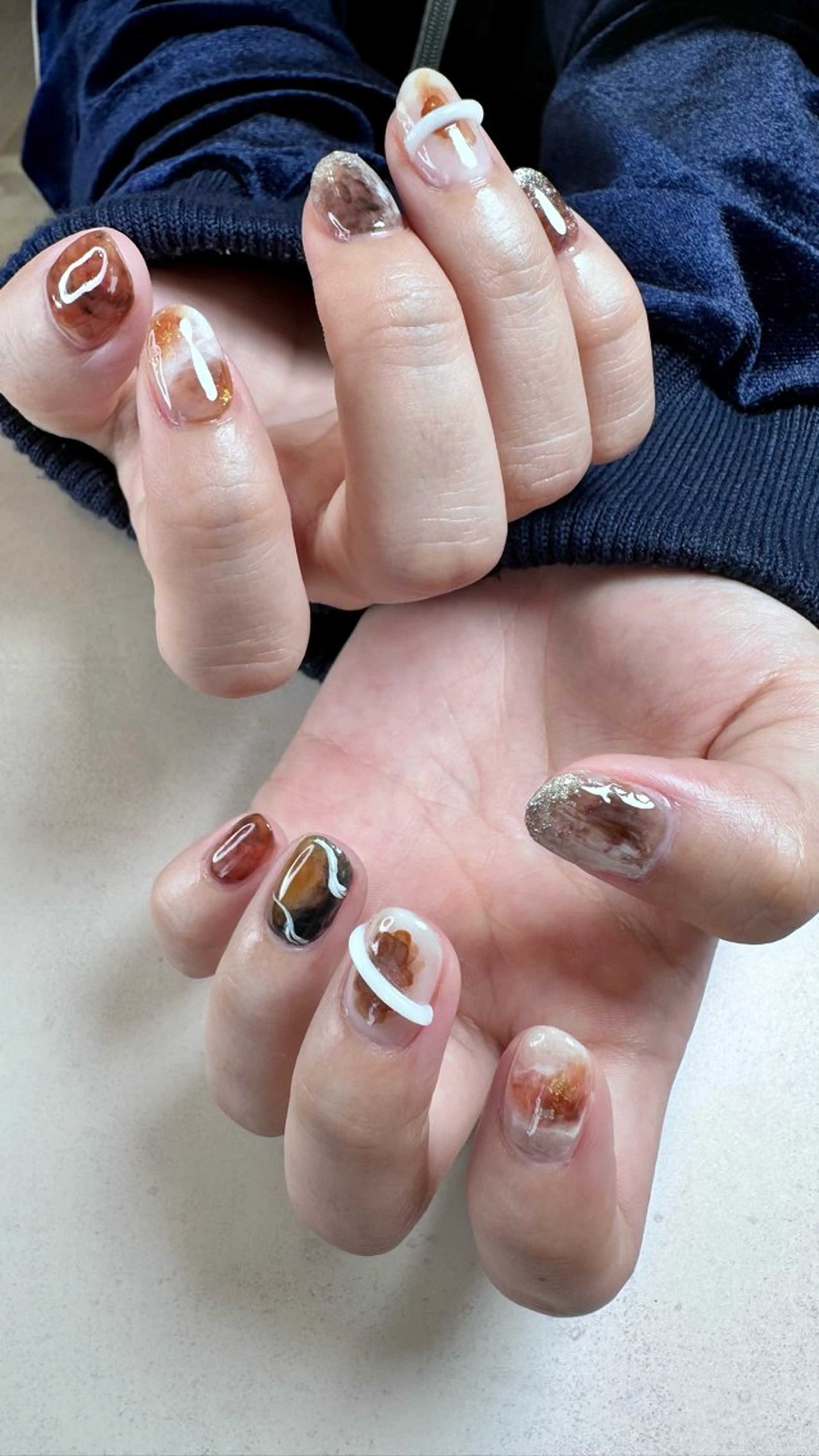 ネイル ニュアンスネイル ハンドネイル ハンドケア Atelier Ariのネイルデザイン