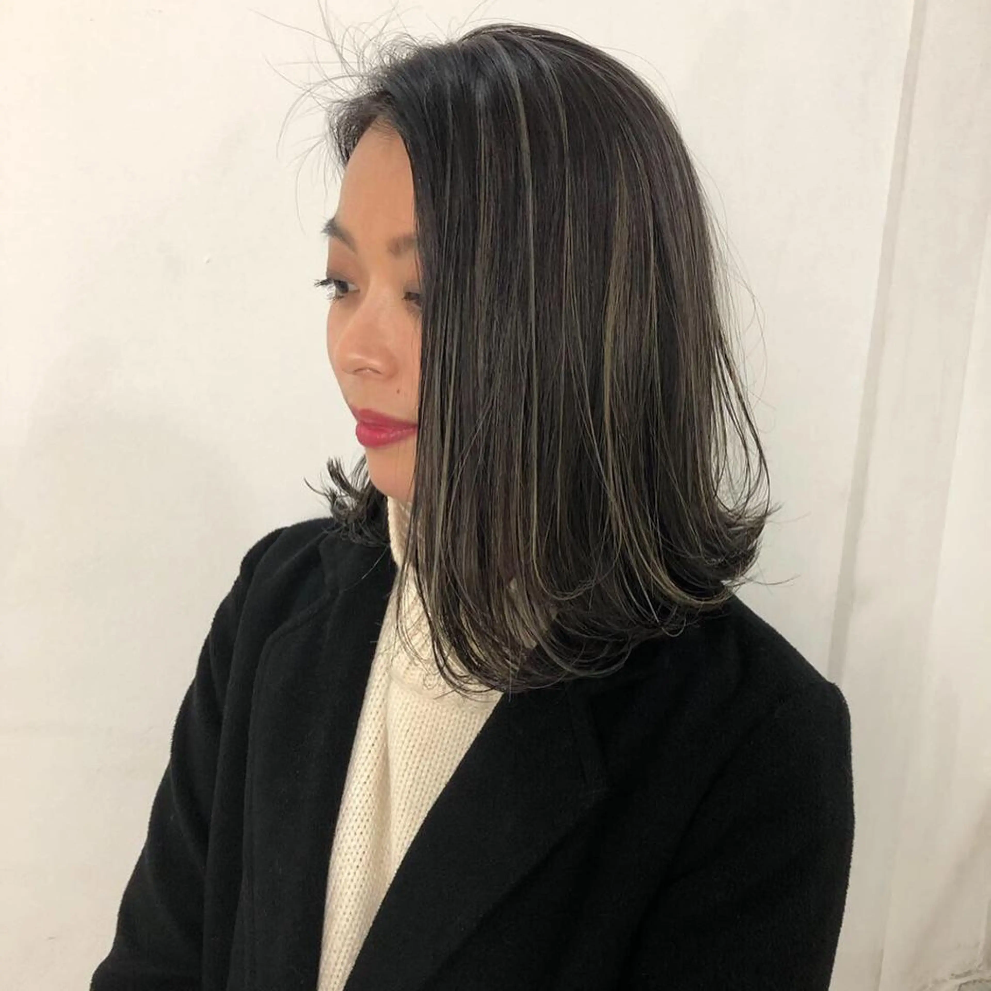 ミディアム カラー ハイライトカラー ハイライト ヘアカラー トリートメント Tao所属・藤川 大智のヘアスタイル