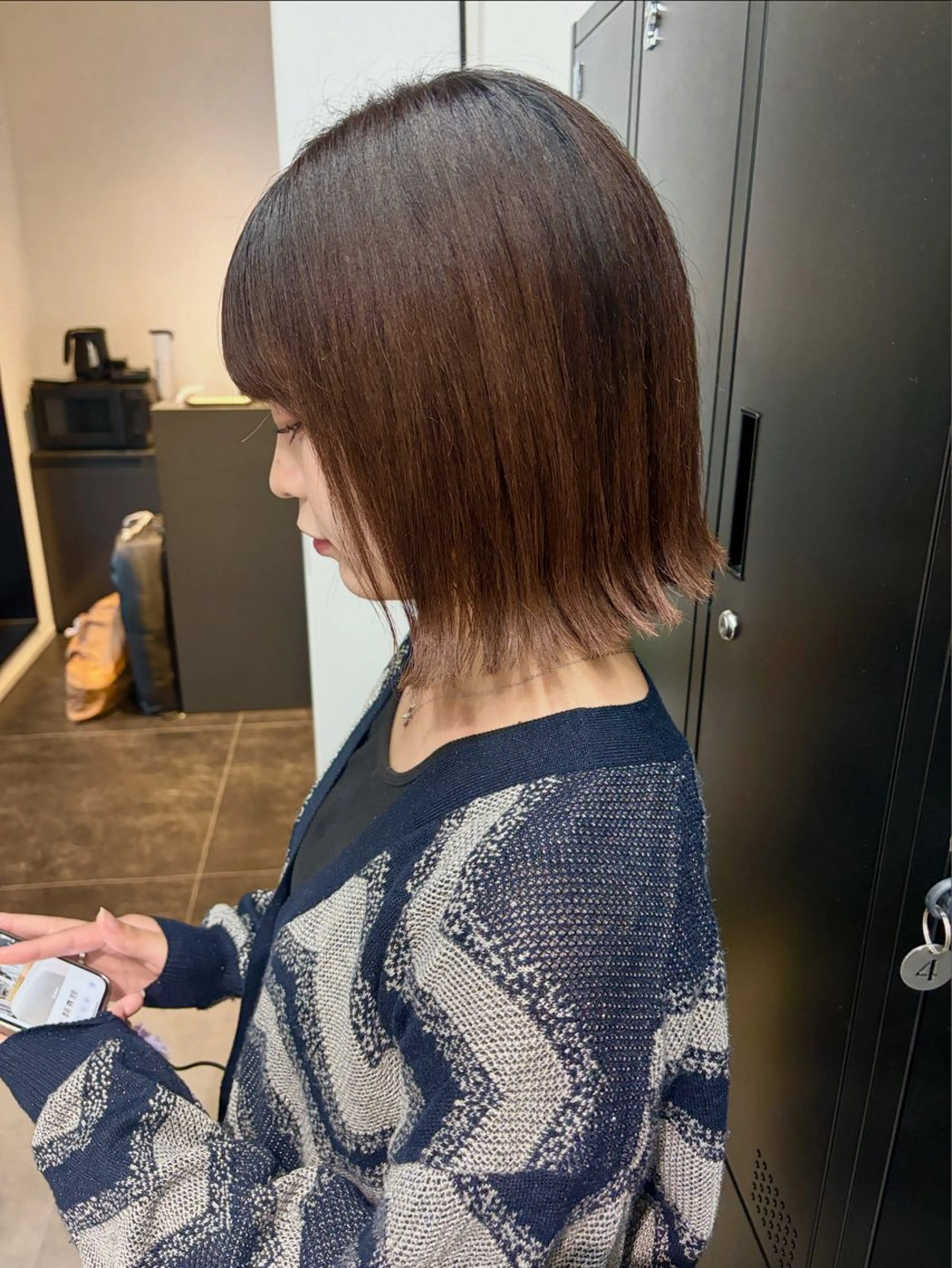 ショート Hazuki レイヤー/艶カラーのヘアスタイル