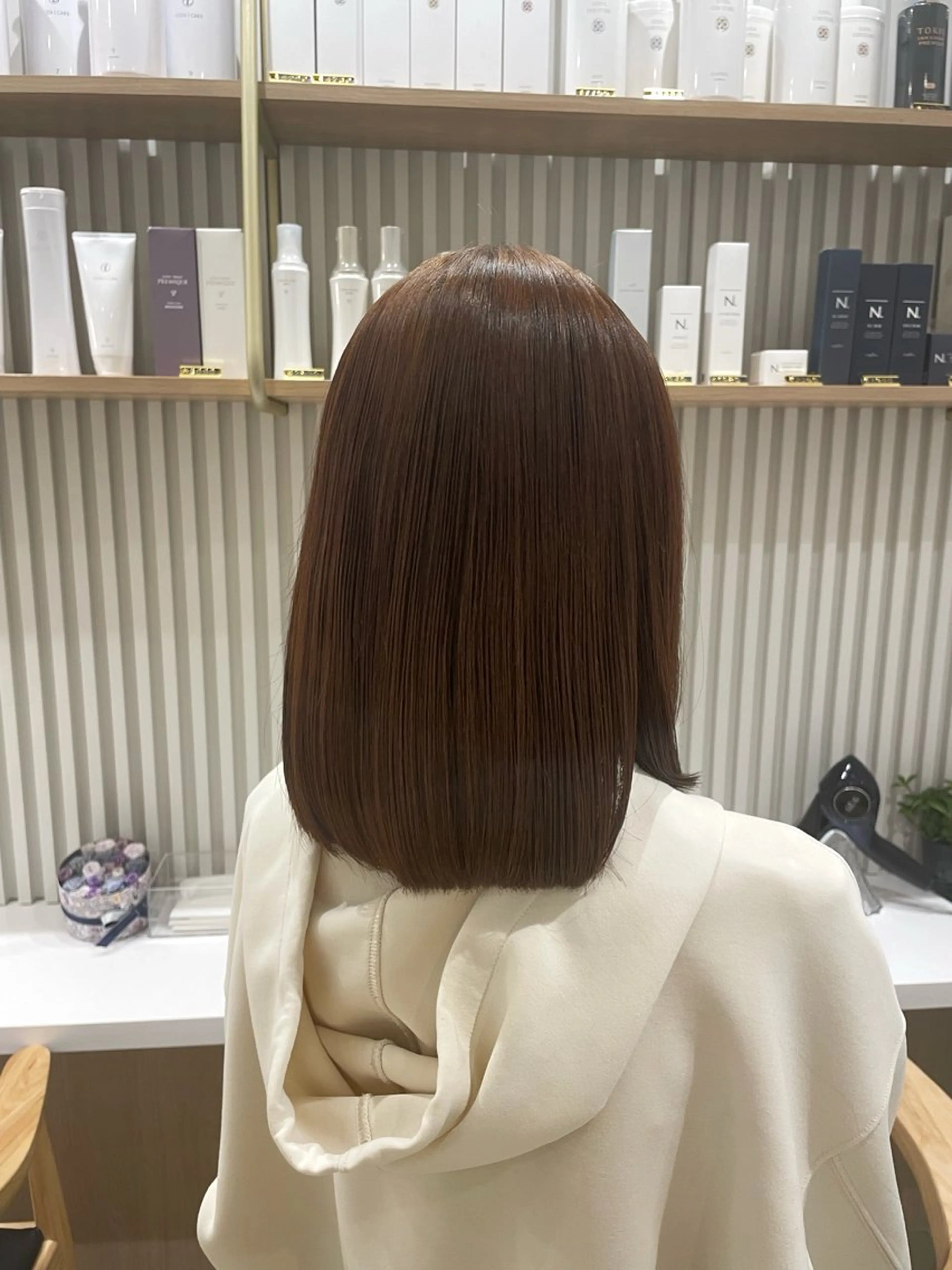 ミディアム カット トリートメント ヘッドスパ Jr.stylist 彩乃のヘアスタイル