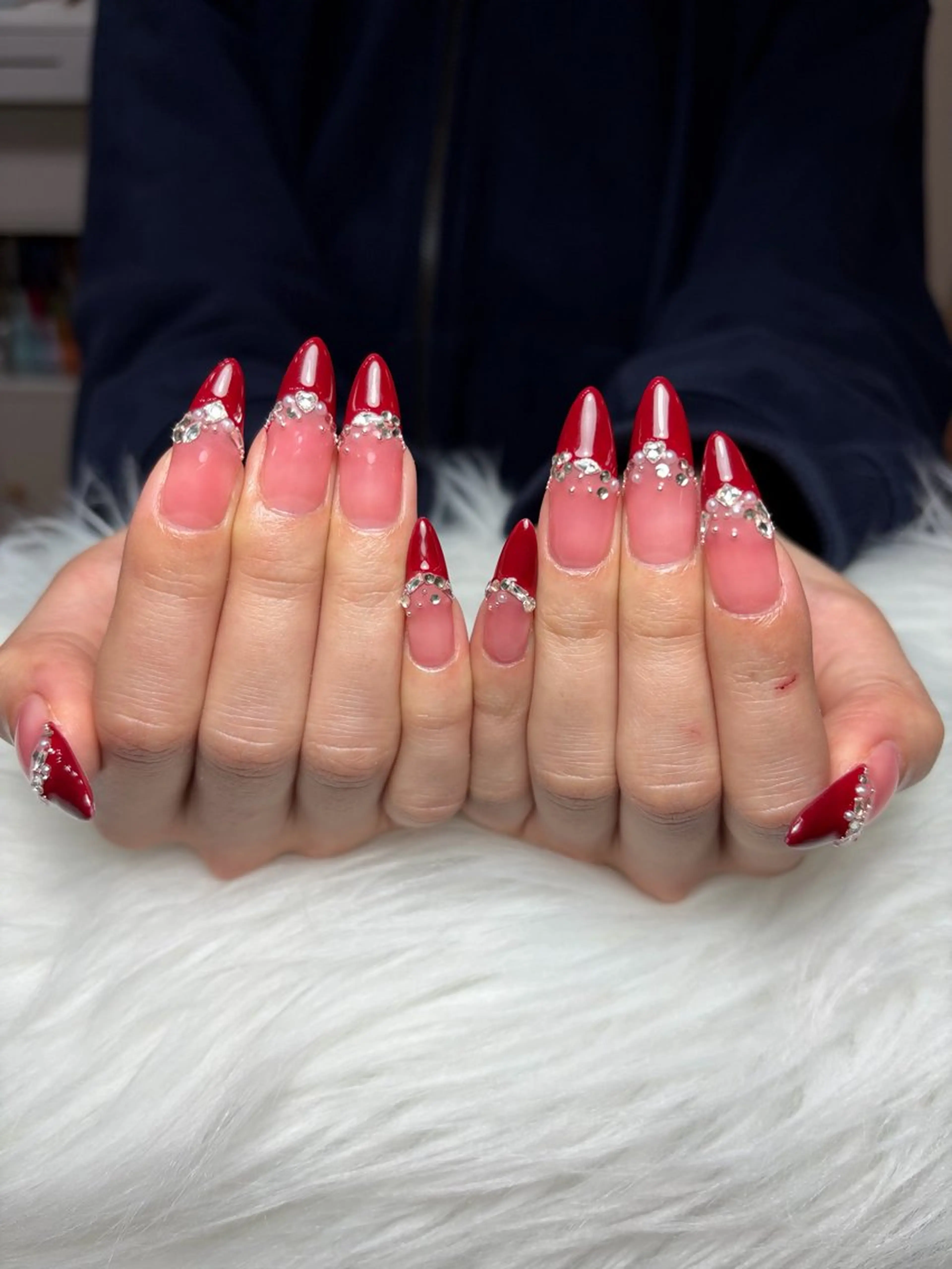 ネイル アートネイル 長さ出し ジェルネイル マグネットネイル ニュアンスネイル ハンドネイル Cloudy Chan Nailのネイルデザイン