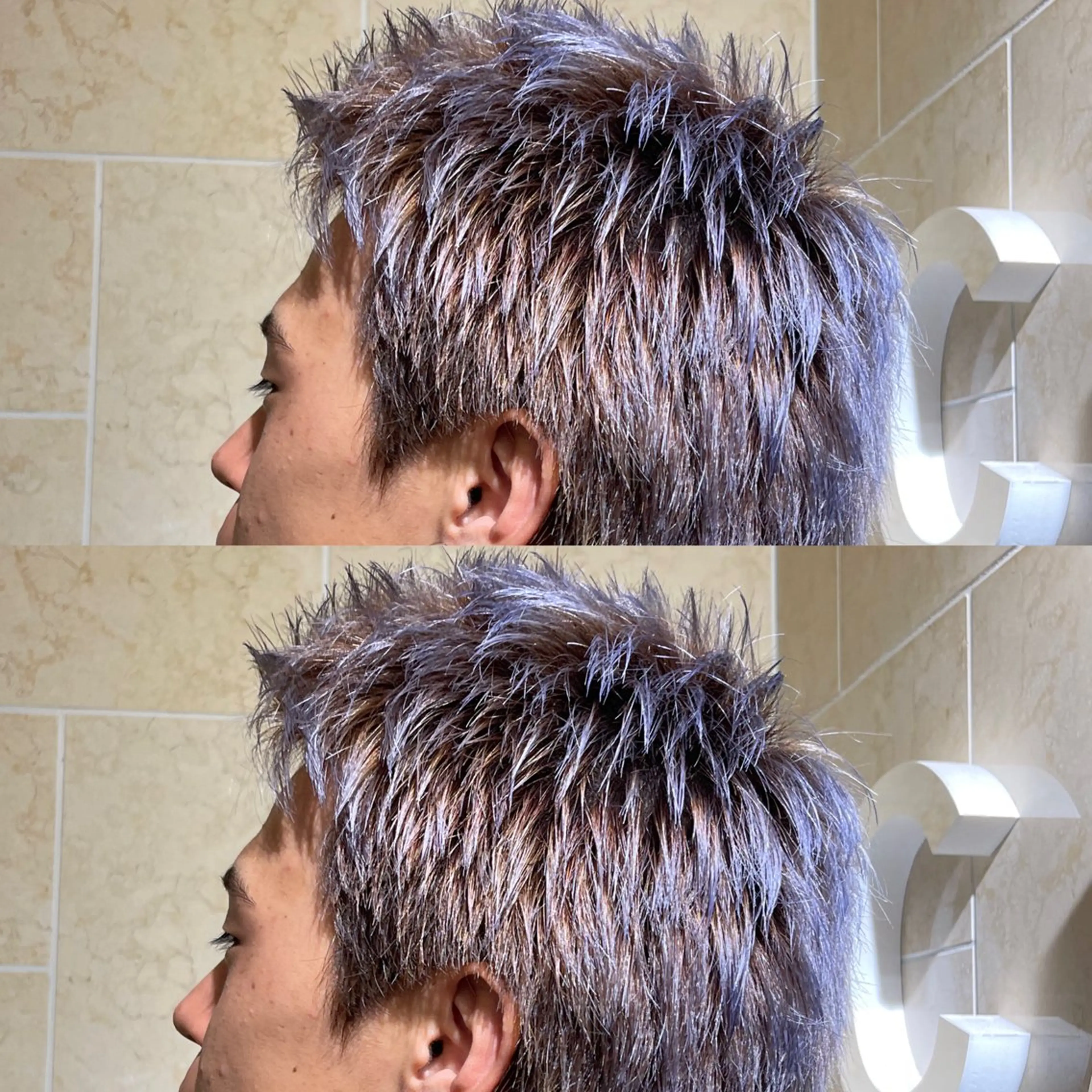 ショート カラー デザインカラー CARE SHINSAIBASHI所属・はやと 【心斎橋美髪職人】のヘアスタイル