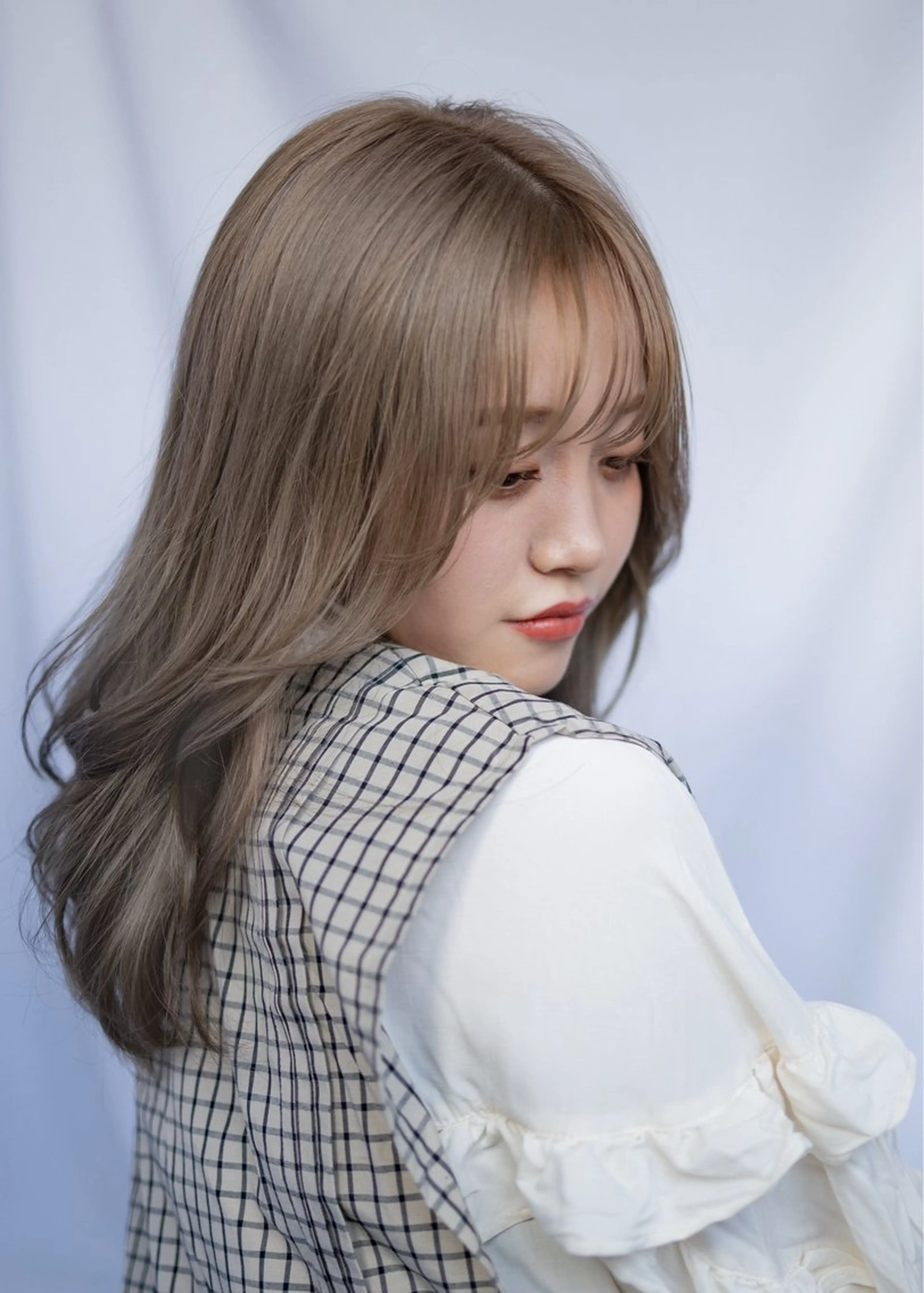 ミディアム 顔まわりレイヤー レイヤーカット カット shampoo hair salon所属・🫧レイヤー/透明感 カラー/Ryukaのヘアスタイル