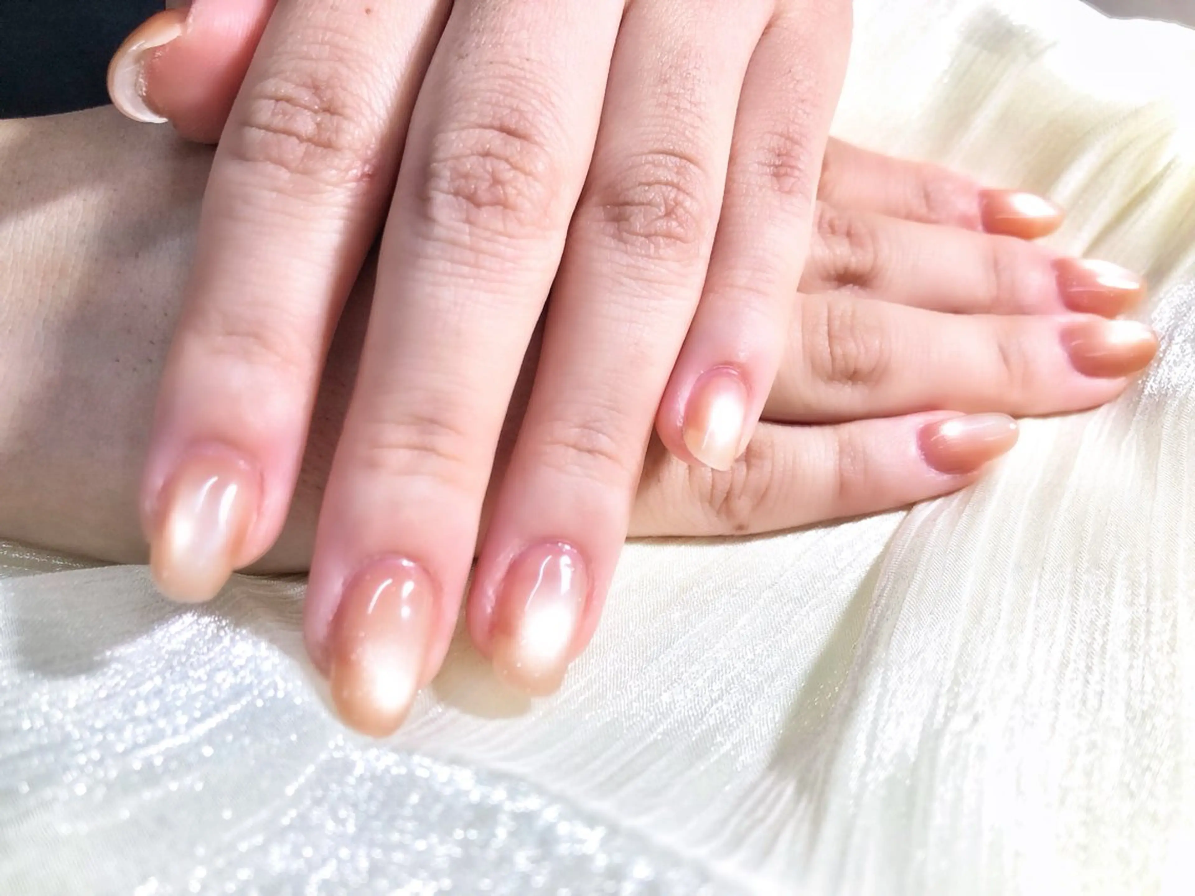 ネイル マグネットネイル オフィスネイル ワンカラーネイル ピンク シンプルネイル ハンドネイル Salon GEMのネイルデザイン