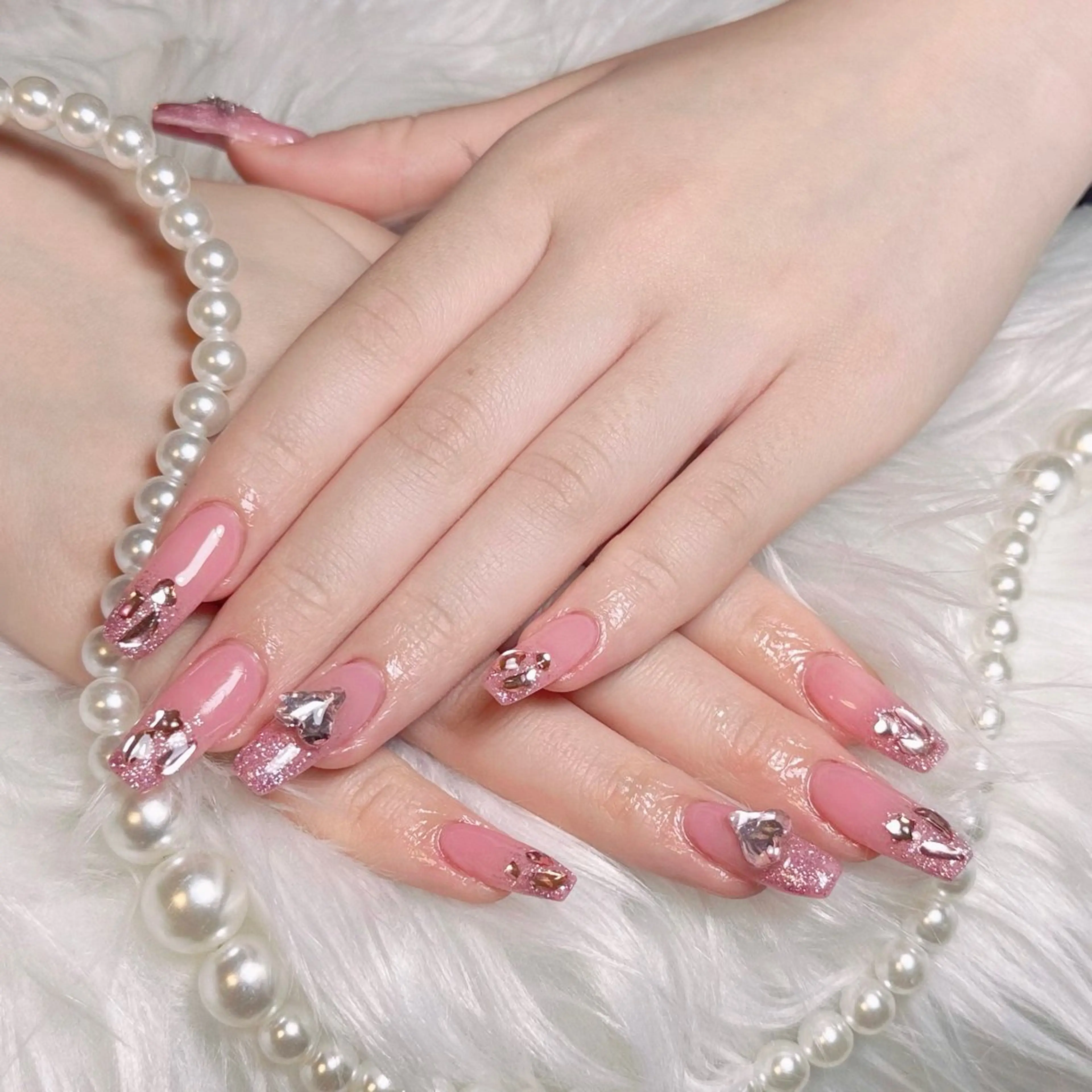 ネイル ハンドネイル ☁️Minmin Tsuki💙🩵のネイルデザイン