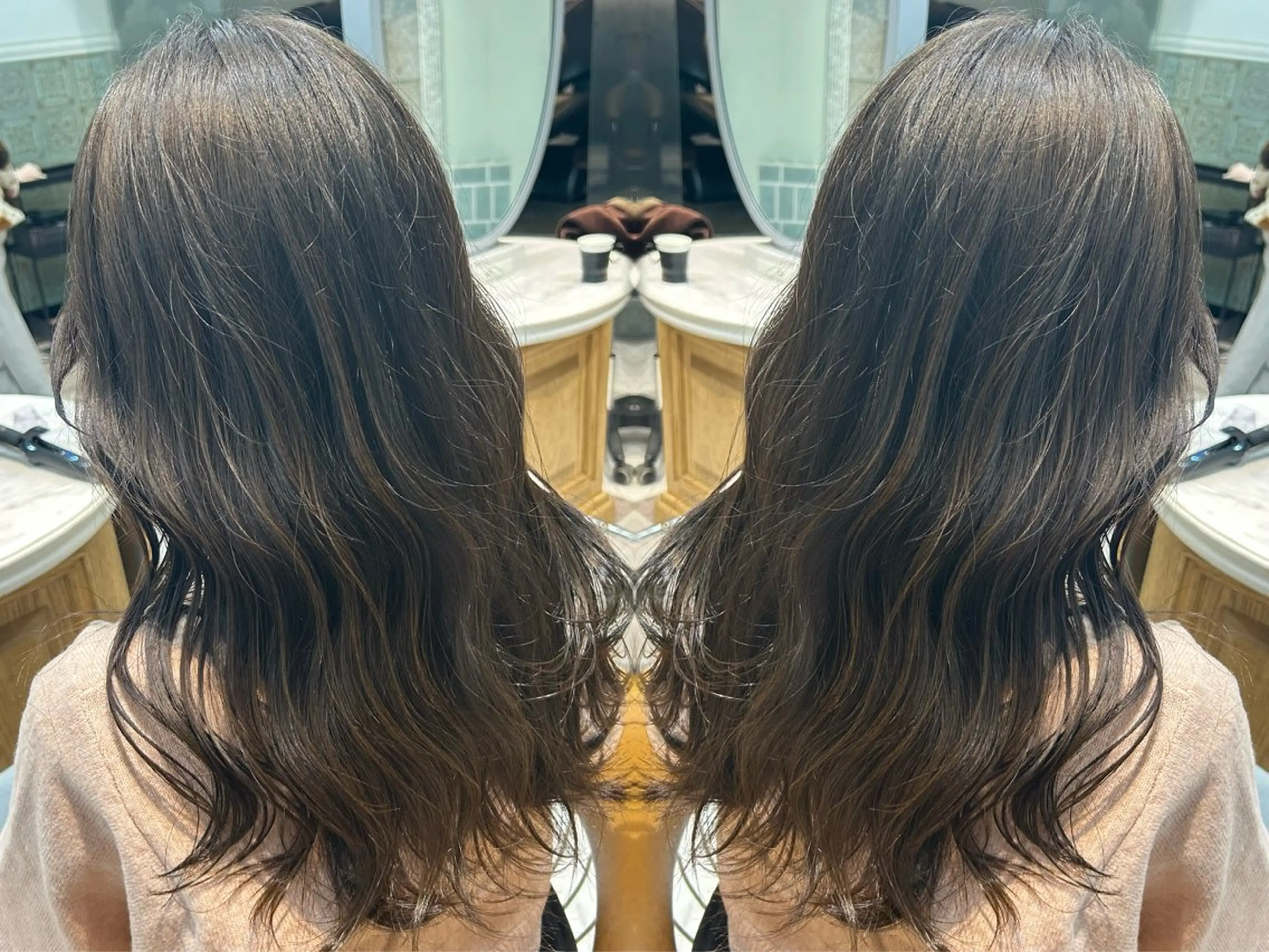 ロング カラー ヘアカラー トリートメント ブリーチで叶える透明 感カラーTakeruのヘアスタイル
