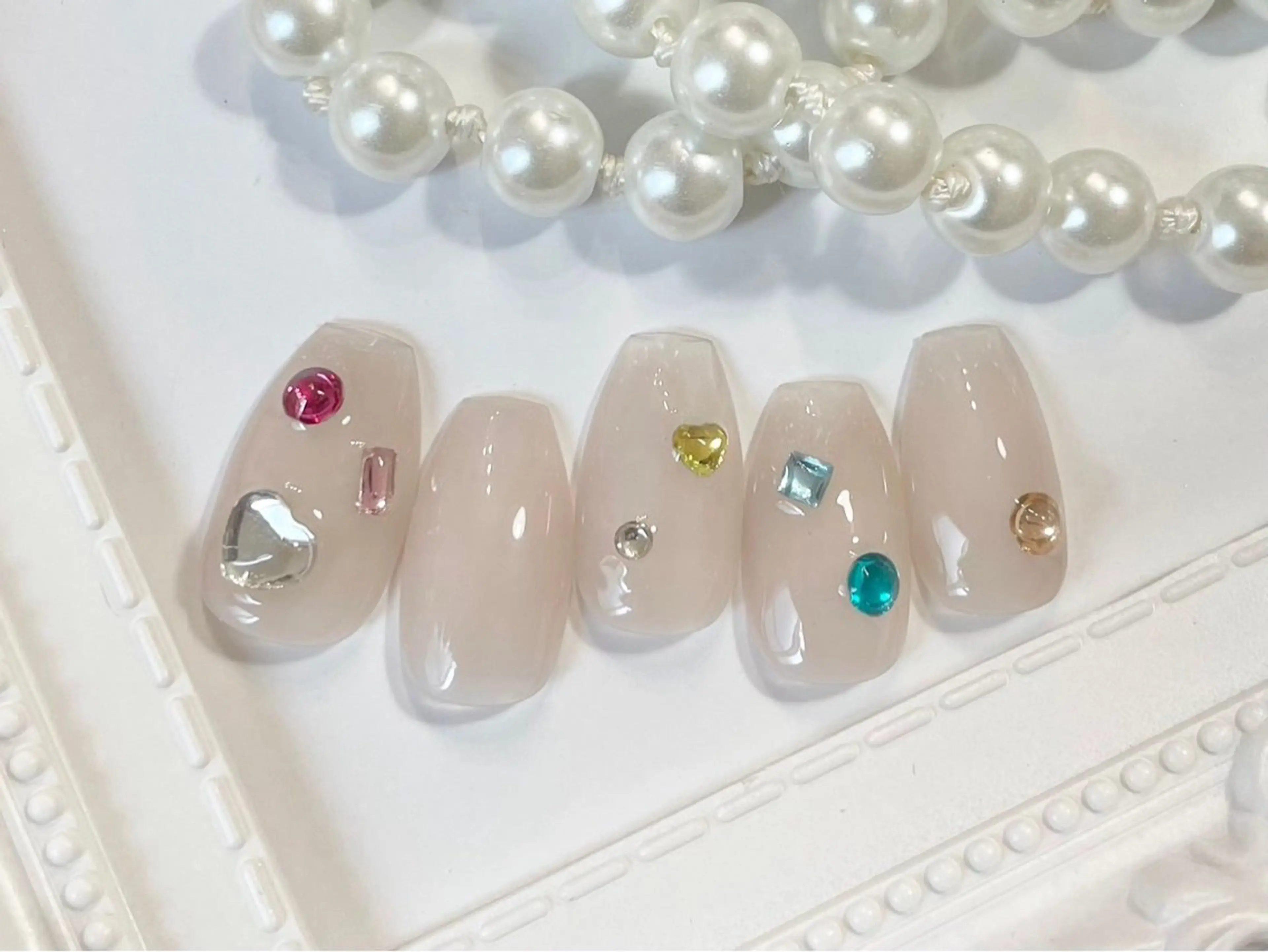 ネイル シンプルネイル ワンホンネイル 【パラジェル・フィルイン】Nailsalon　Merci東中野所属・Merci shigaのネイルデザイン