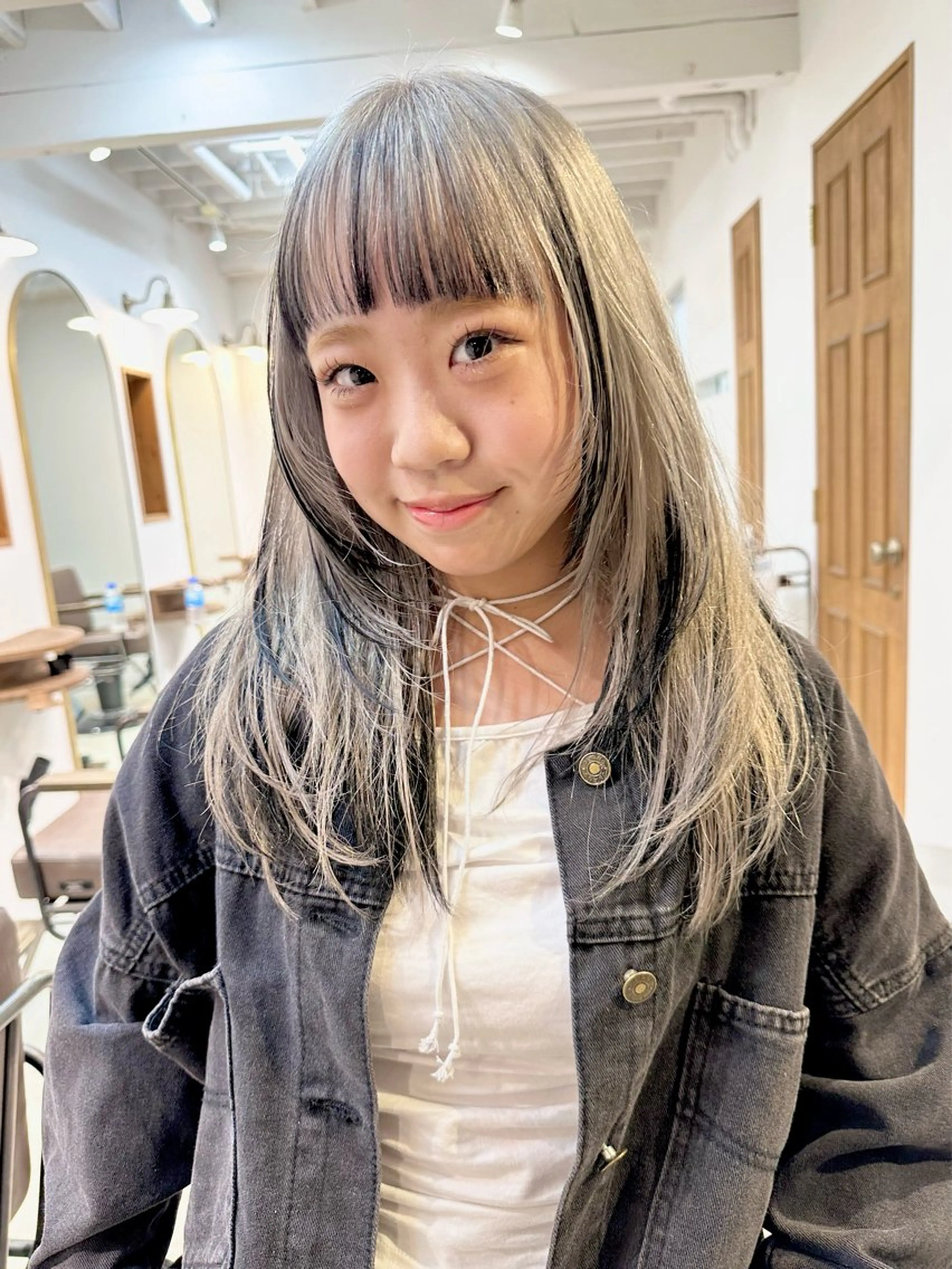ミディアム カラー ヘアカラー トリートメント ヘッドスパ ヘアセット kai .のヘアスタイル