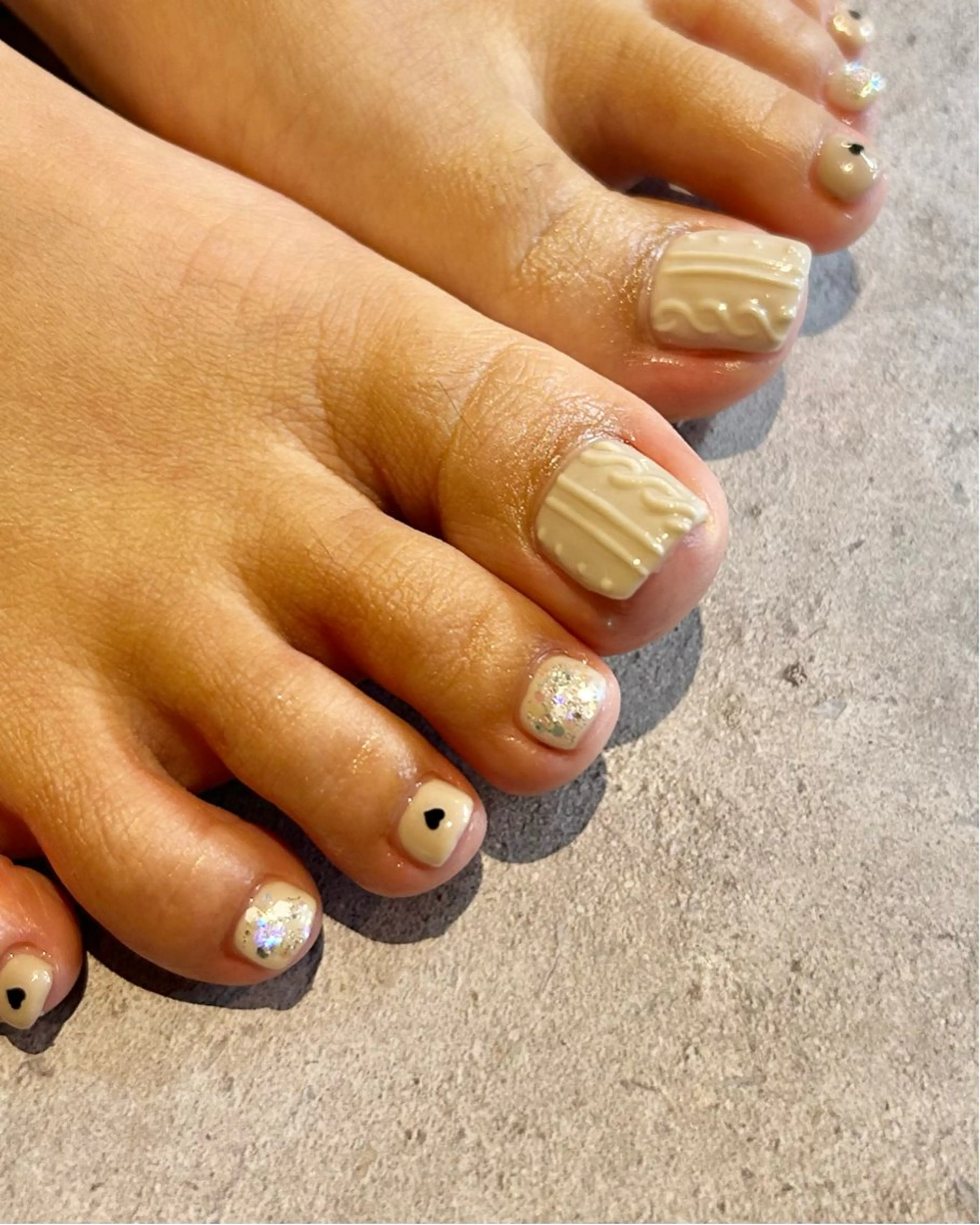 ネイル フットネイル 持ち込み フットネイル Reflection marikoのネイルデザイン