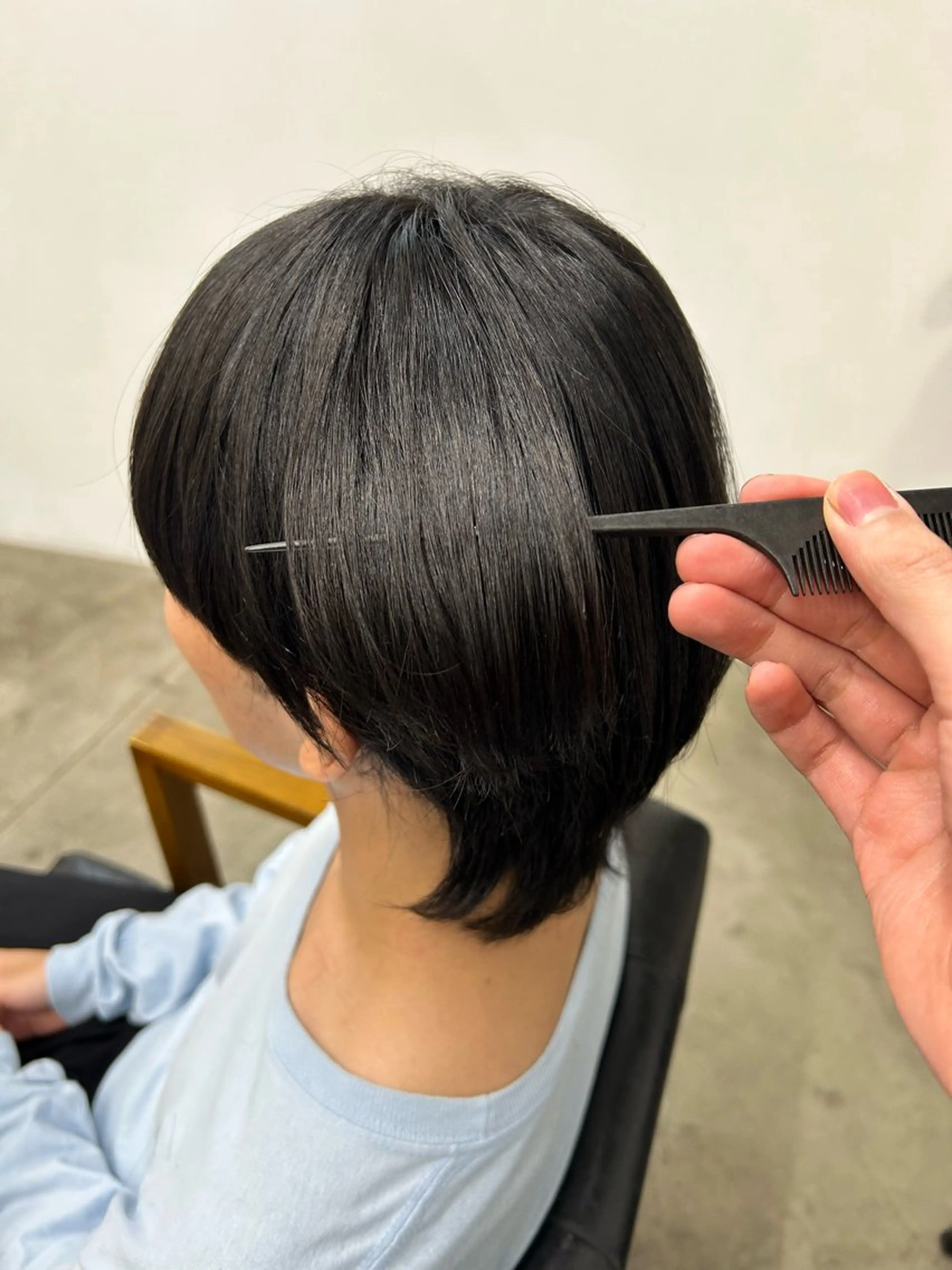 メンズカット+髪質改善ストレート【ピンピンにならない縮毛矯正】の写真