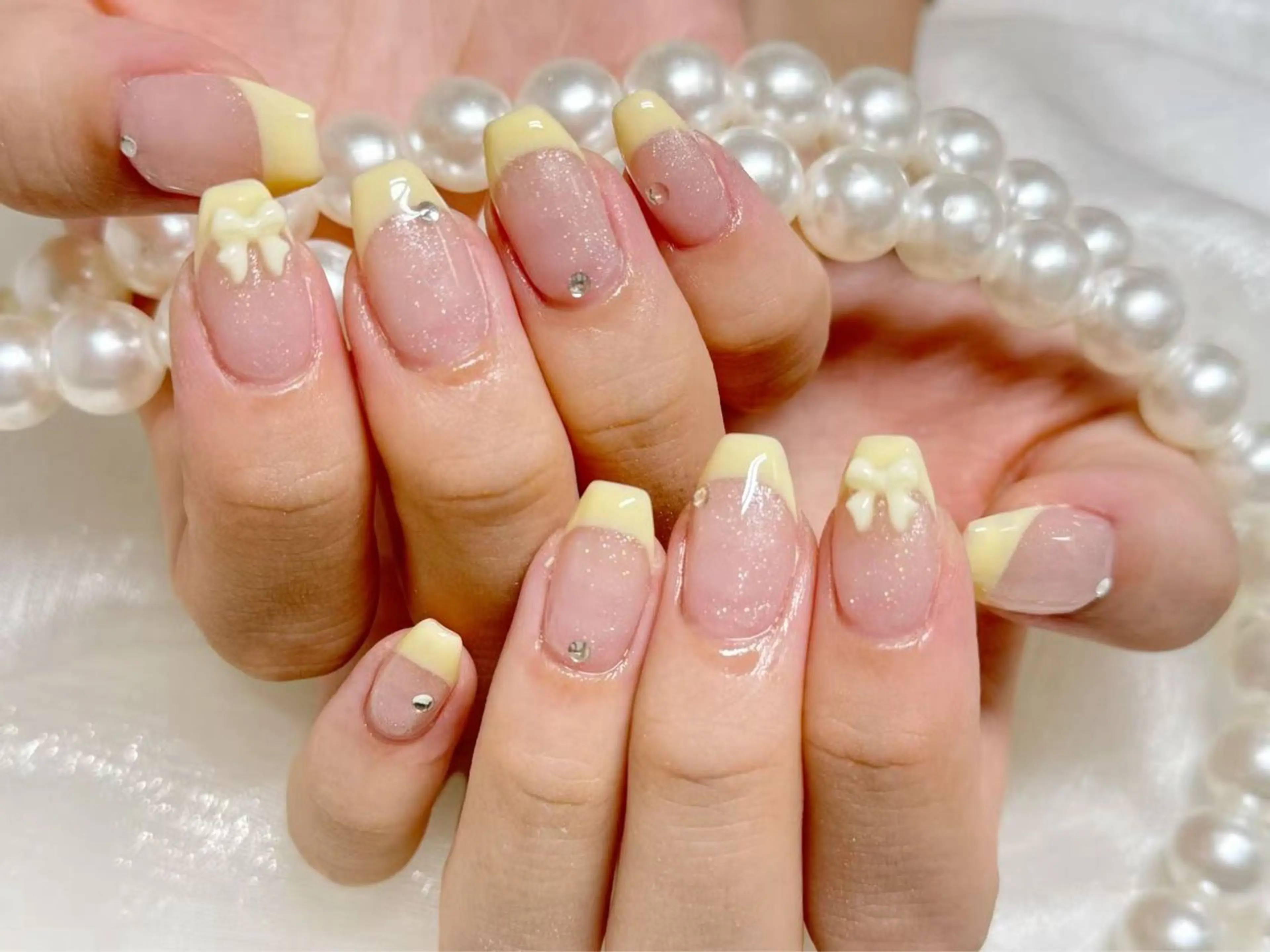 ネイル アートネイル クリアネイル 成人式 長さ出し フラッシュネイル 💫KASUMI 💅のネイルデザイン