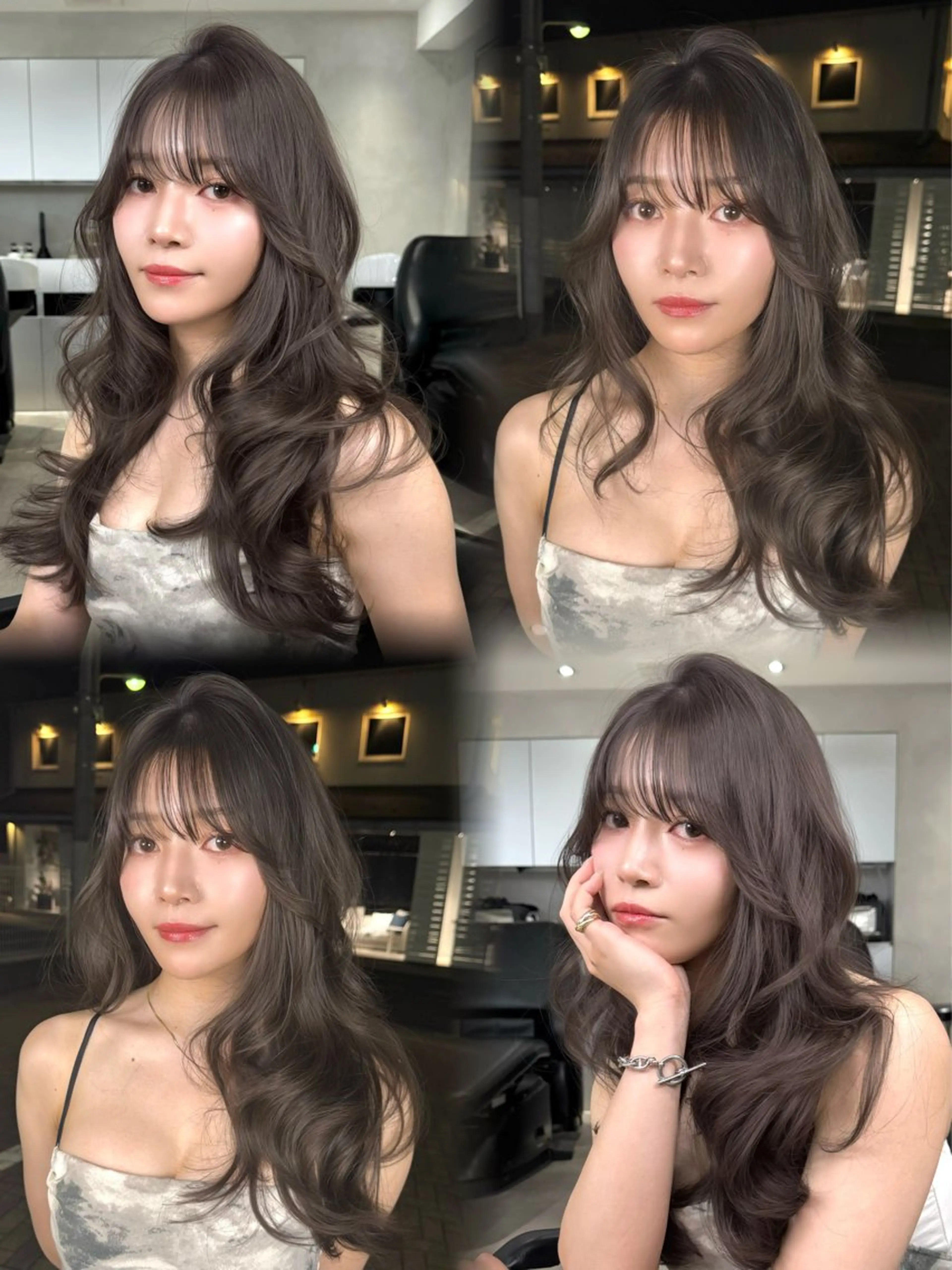 ロング カラー ヘアアレンジ カット ヘアカラー トリートメント ONYX【オニキス】所属・韓国レイヤーカット/ 韓国ヘア/郷家拓斗のヘアスタイル