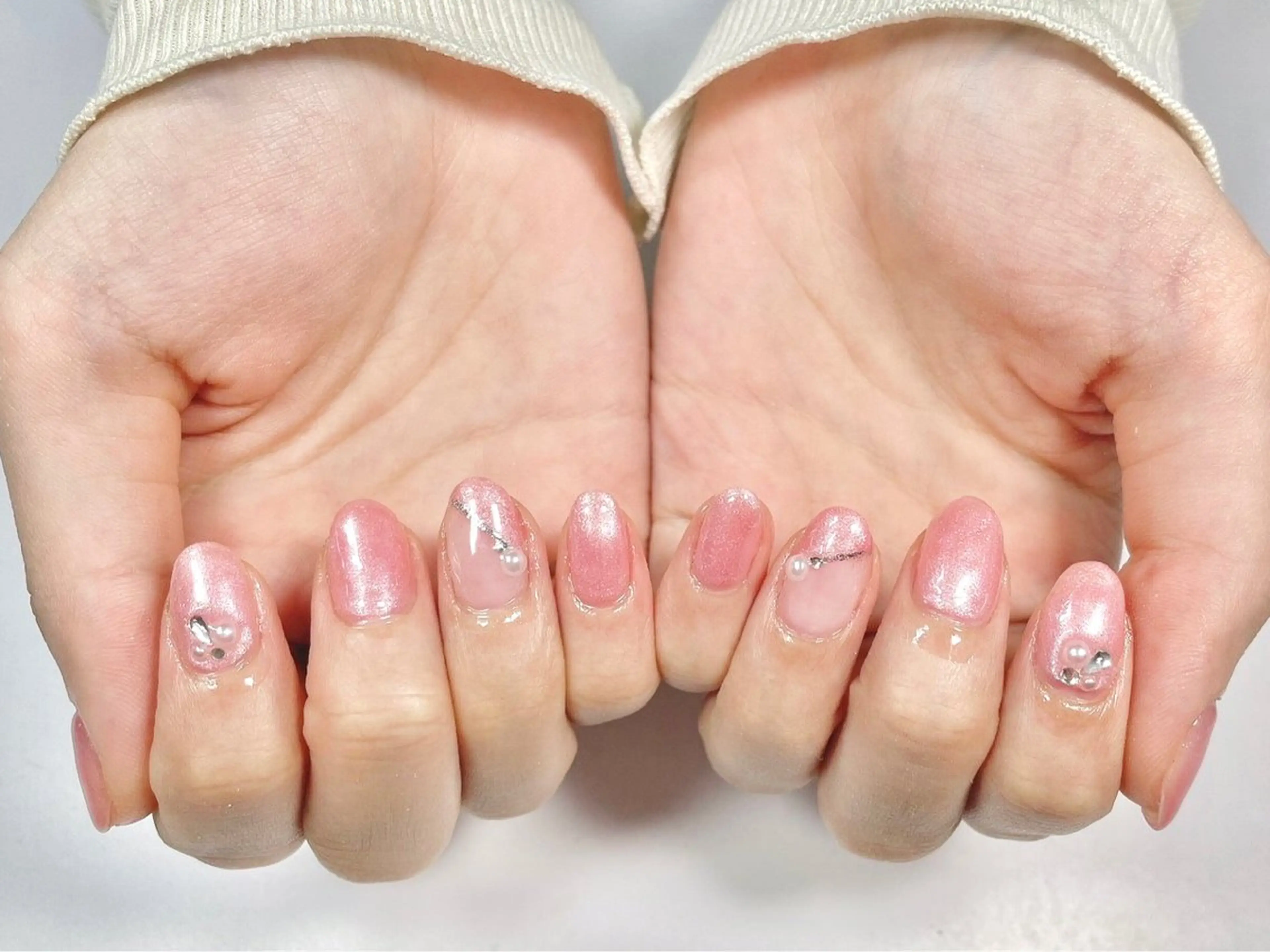 ネイル オフィスネイル シンプルネイル ハンドネイル 🦋Kiyomi. 🦋のネイルデザイン