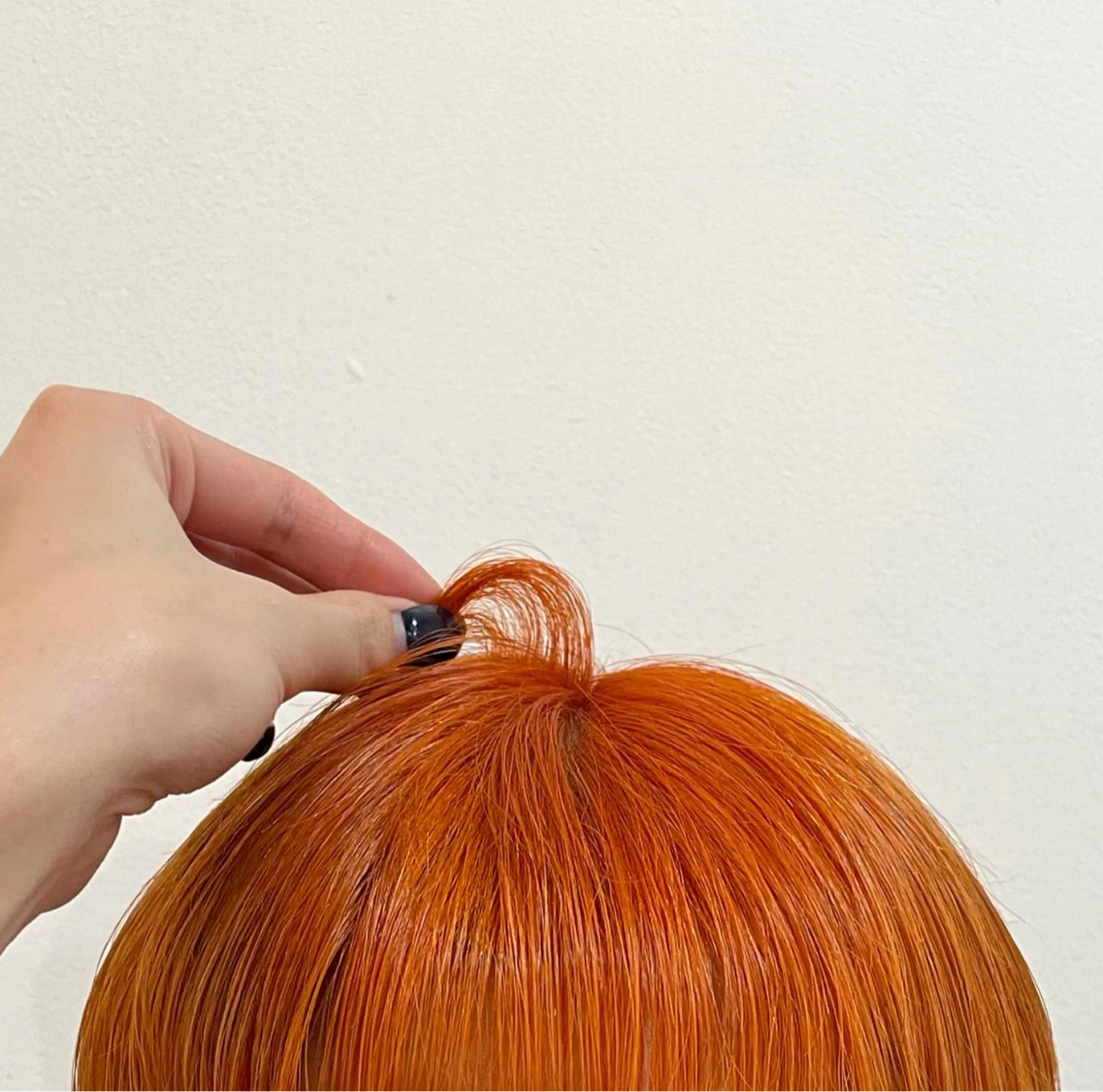 ショート カラー オレンジ chiharu ボブ/レイヤーのヘアスタイル