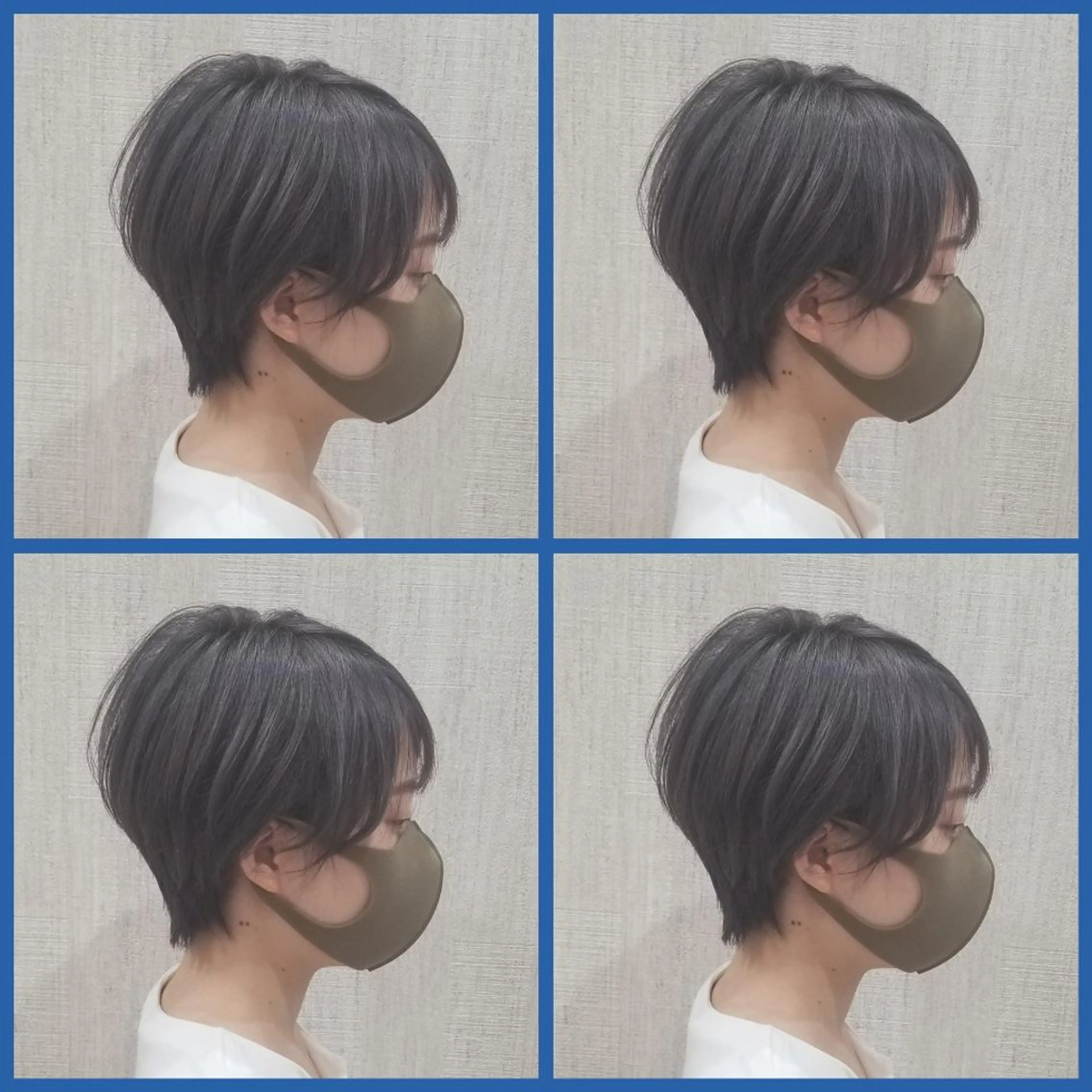 ショート カラー ダブルカラー グレージュ ラベンダーカラー ラベンダーグレージュ ラベンダーグレー カット ヘアカラー ✂韓国ヘア髪質改善 レイヤー代表西村功平のヘアスタイル
