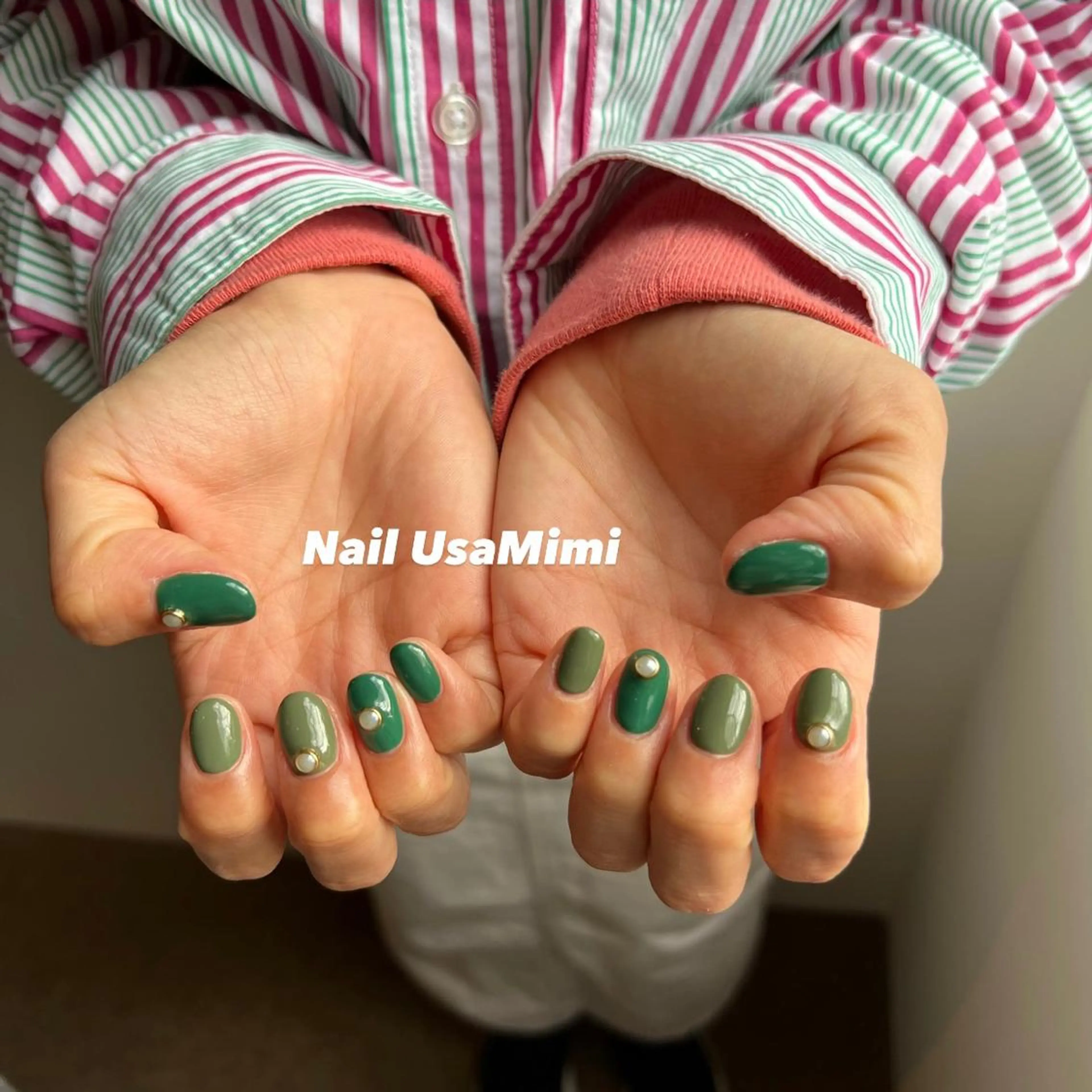 ネイル クリアネイル フットネイル ジェルネイル マグネットネイル 持ち込み 本町ネイルNail UsaMimiのネイルデザイン