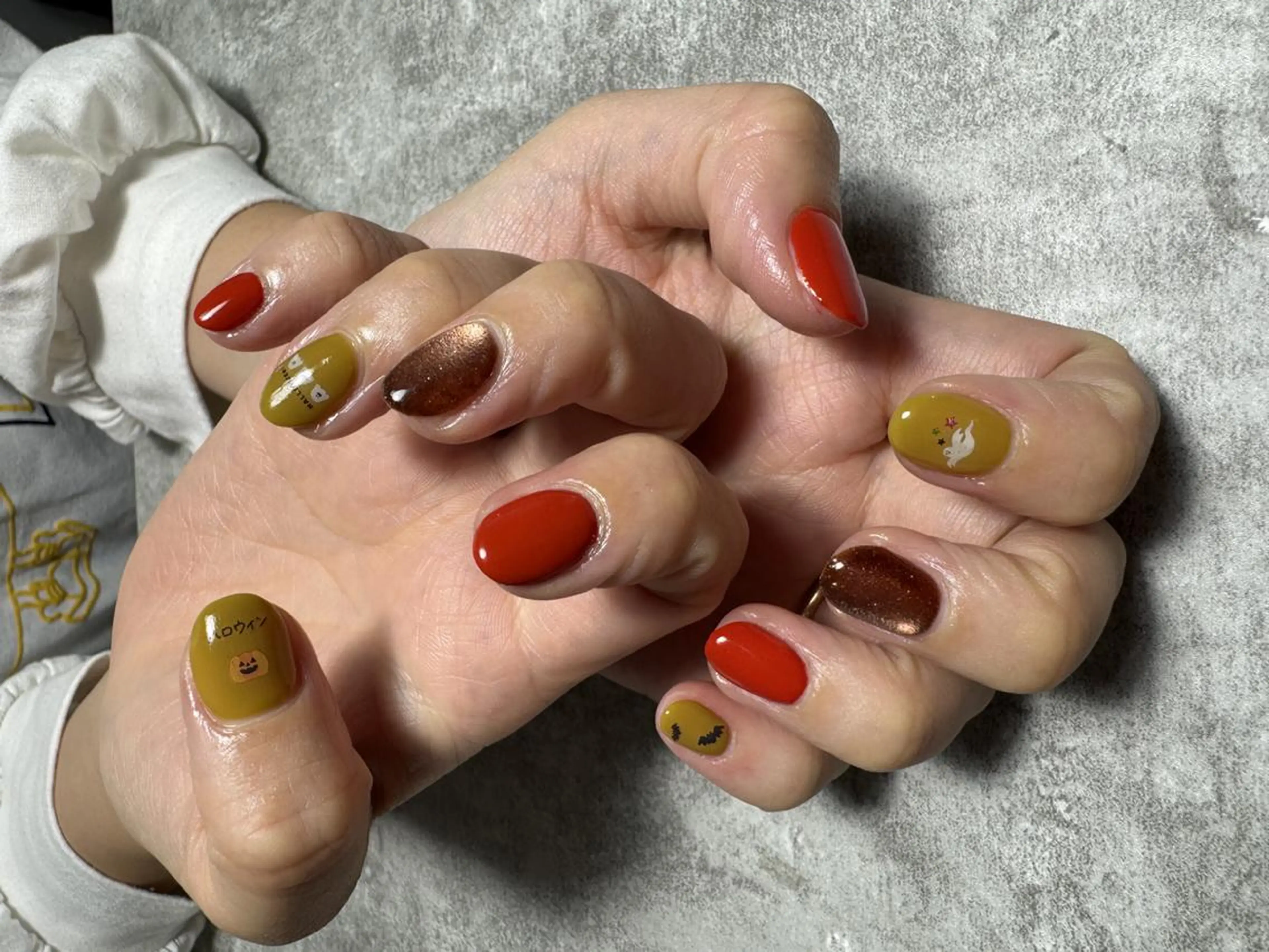 ネイル ハロウィン ハンドネイル SANA🩵 ネイリストのネイルデザイン