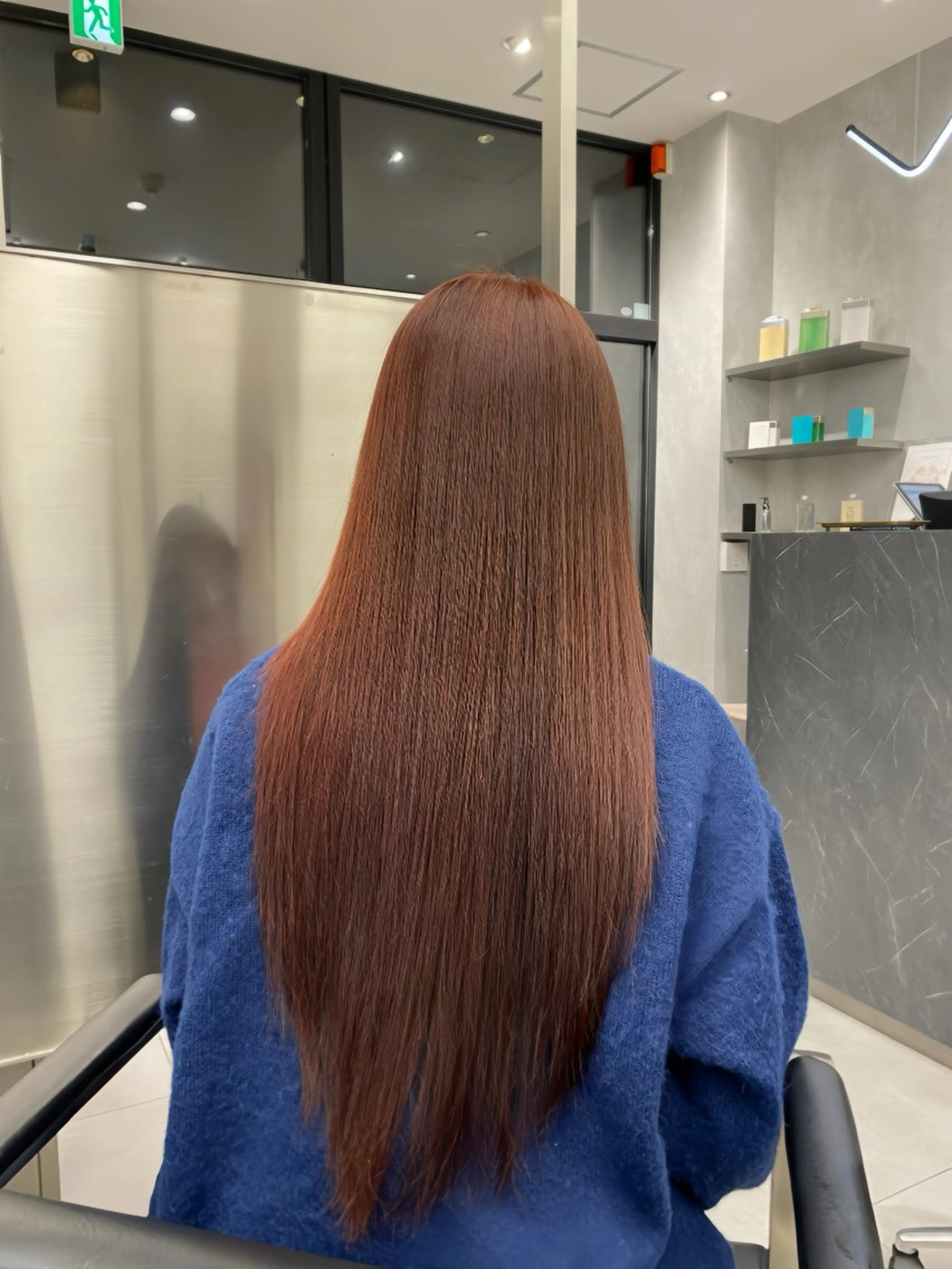 ロング カラー ダブルカラー レイヤー/艶カラー /韓国ヘア/高松のヘアスタイル