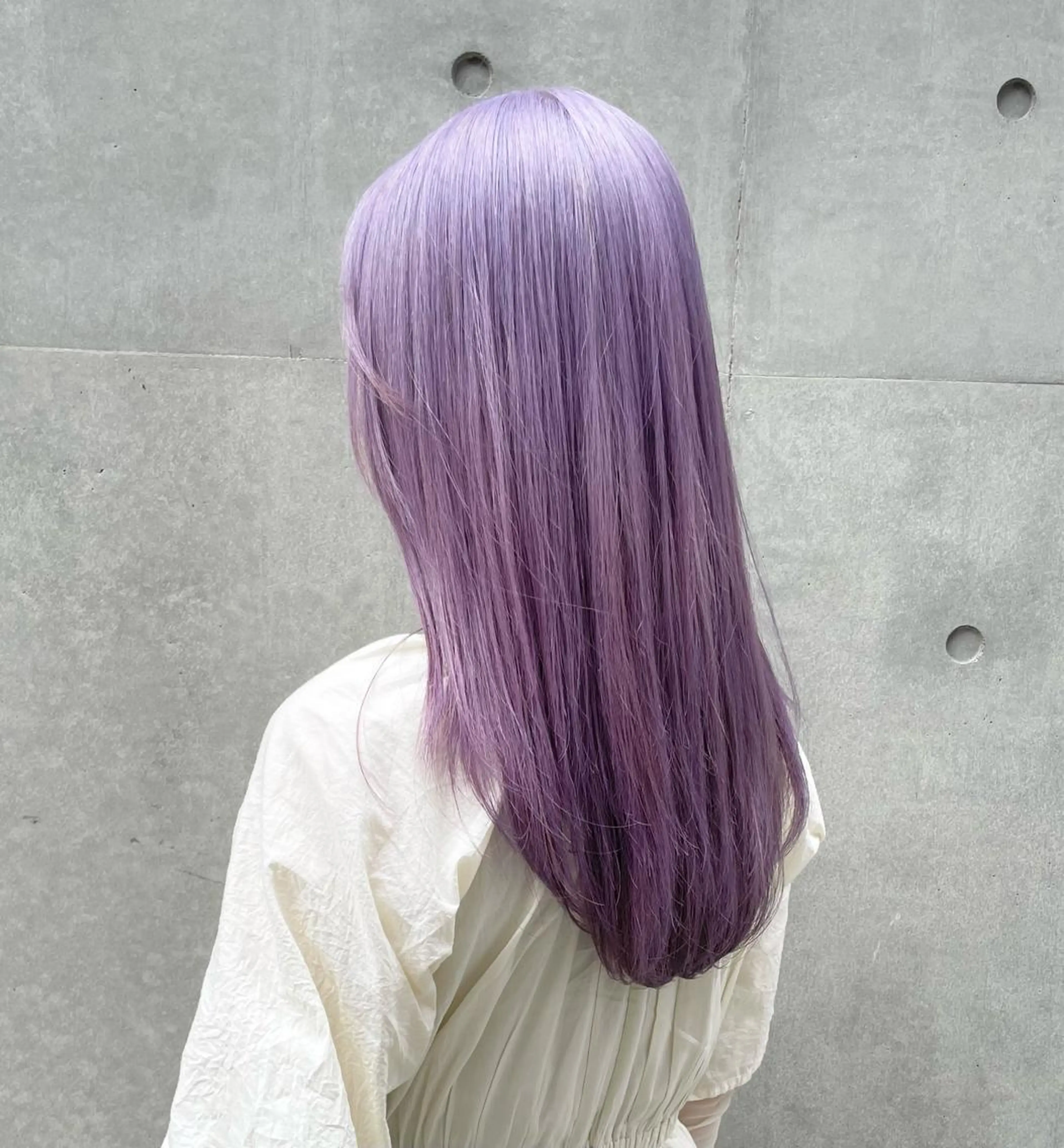 ロング ヘアカラー トリートメント インク 美容院のヘアスタイル