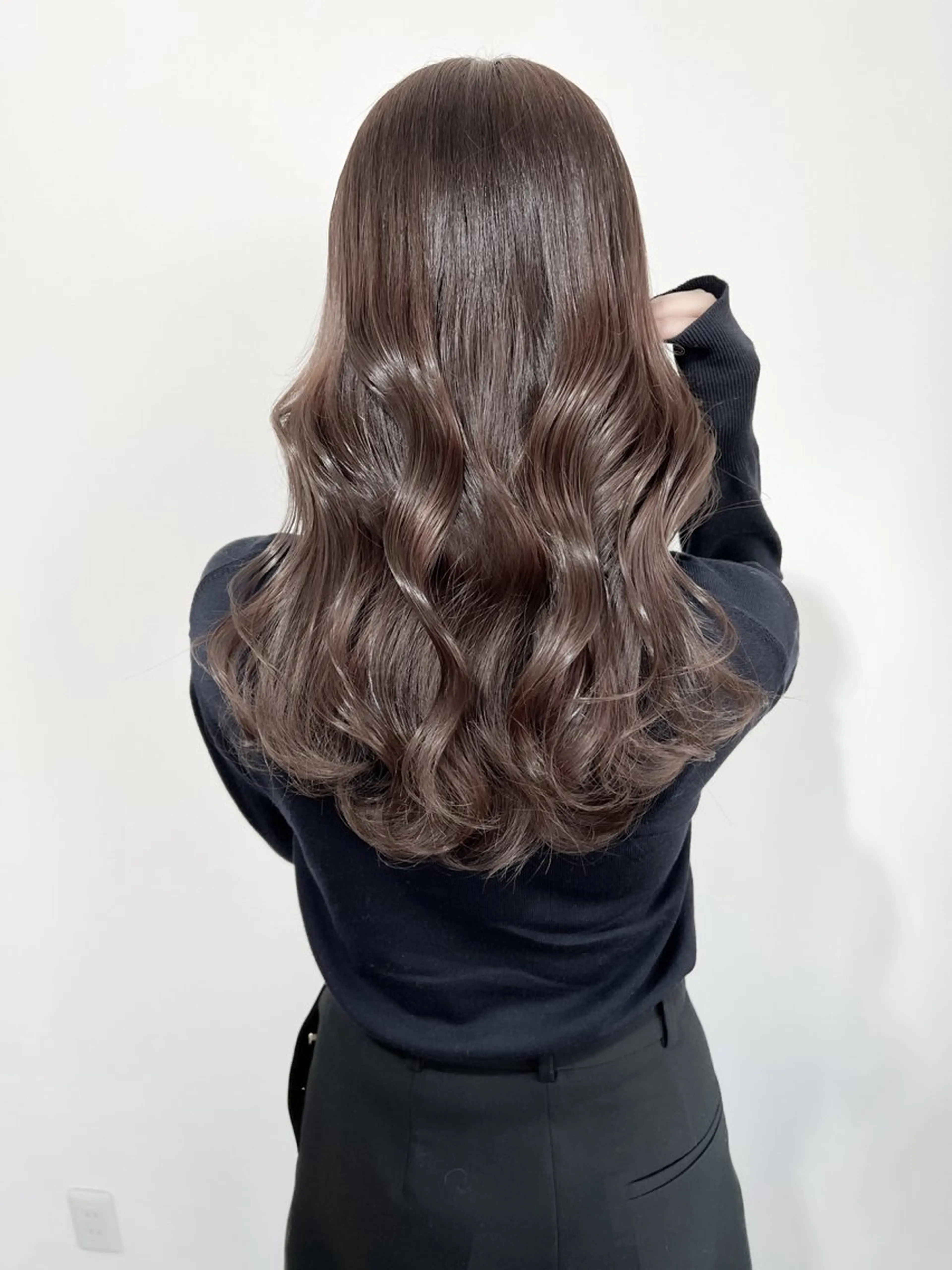 ロング カラー 透明感カラー 韓国風ヘア カット ヘアカラー ioe 元町のヘアスタイル