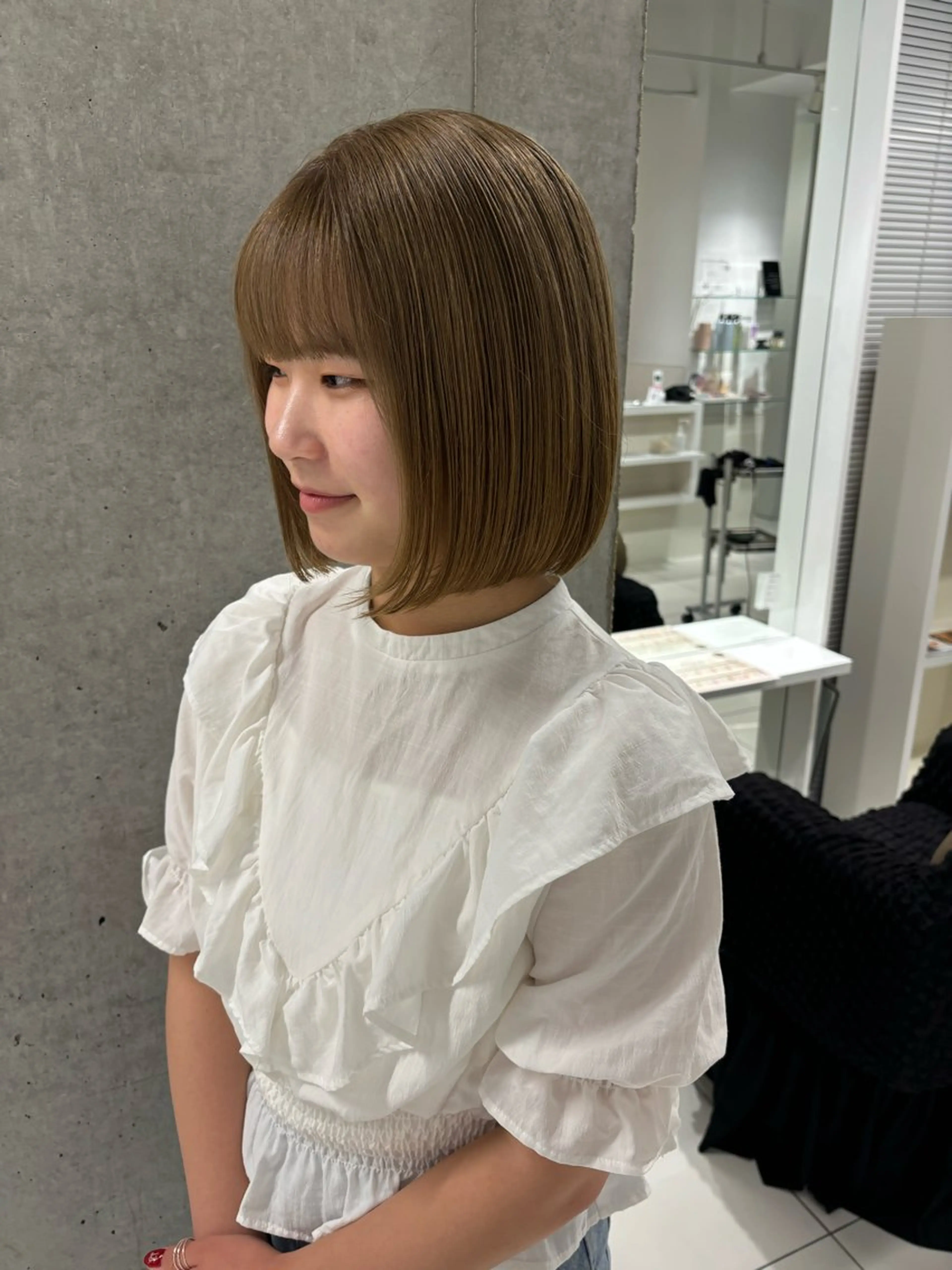 ミディアム カラー ブリーチ ヘアカラー Miyu🎀レイヤー ／透明感カラー🪽のヘアスタイル