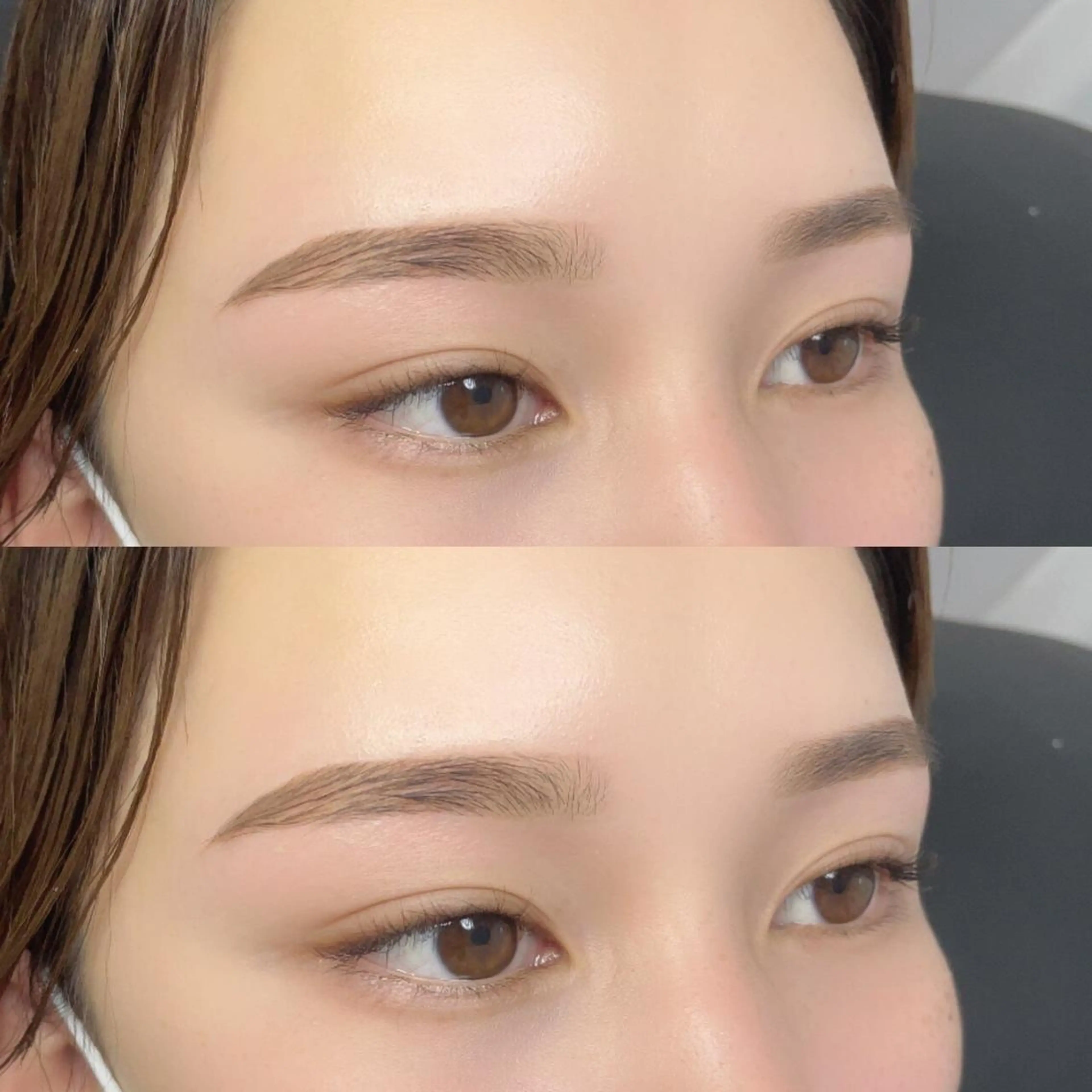 【トレーニングモデル限定🤎】美眉アイブロウWAX/眉メイク/毛量調整有（間引き)の写真